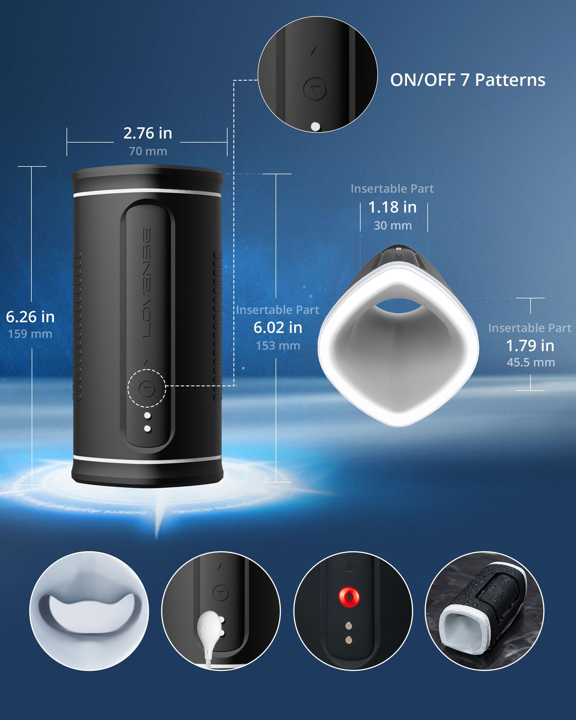 LOVENSE Nora Rabbit Vibrator for Women & Calor Electric Male Masturbator Cup - Couples Adult Sex Toys Set with App Control, G-Spot & Penis Stimulation for Long Distance Play - Perfect for Romantic Nights & LDR Intimacy