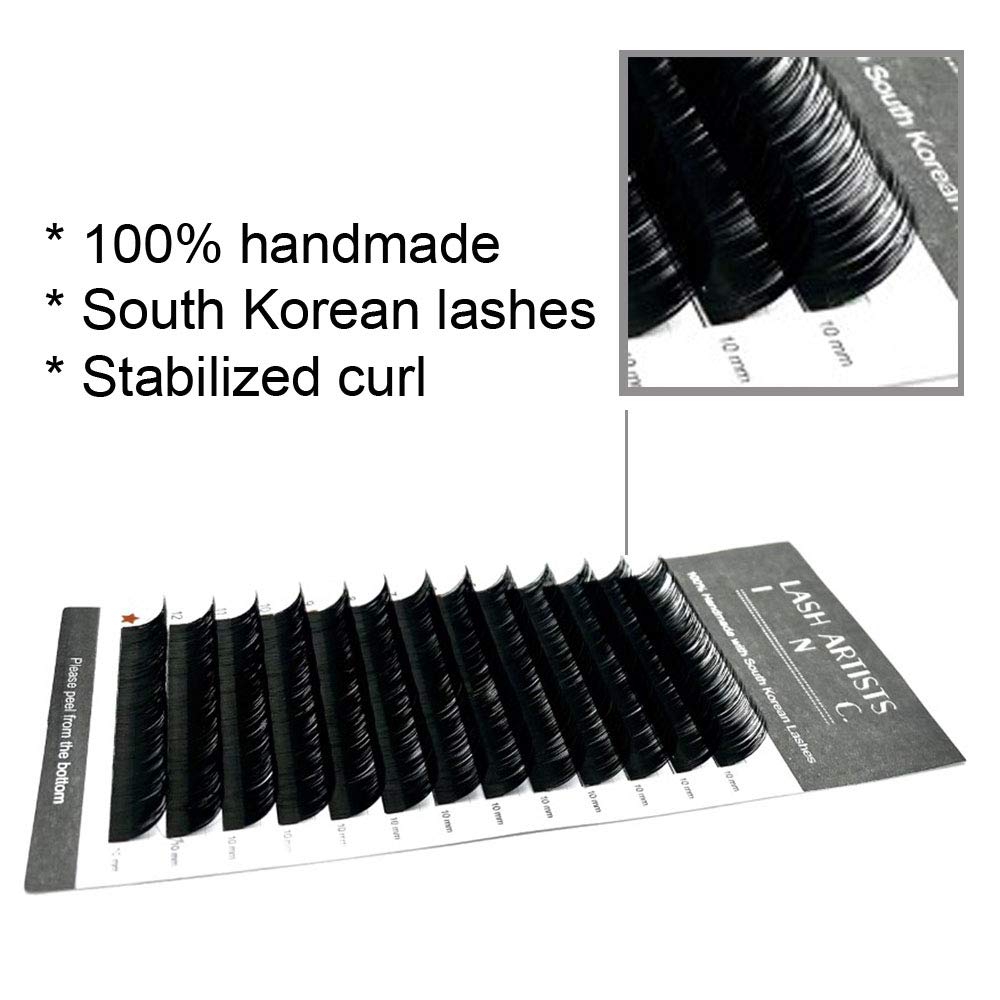 Professional Eyelash Extensions Kit for Lash Artists - 13 Rows per Tray with C Curl & D Curl (0.03mm & 0.05mm) - Perfect for Volume, Mega Volume, Russian Volume, Hybrid & Classic Lash Styles - Salon & Home Use
