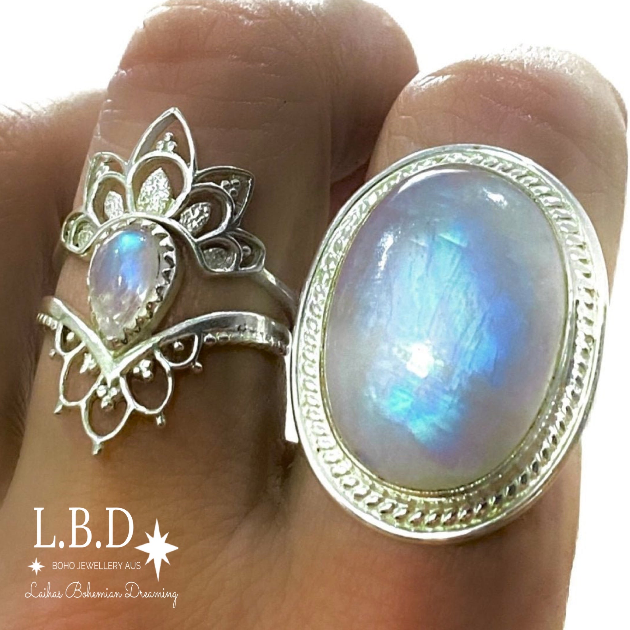 Gleaming Boho Statement Moonstone Ring for Women - Elegant Handmade Jewelry for Parties, Weddings & Everyday Wear | Perfect Gift for Her