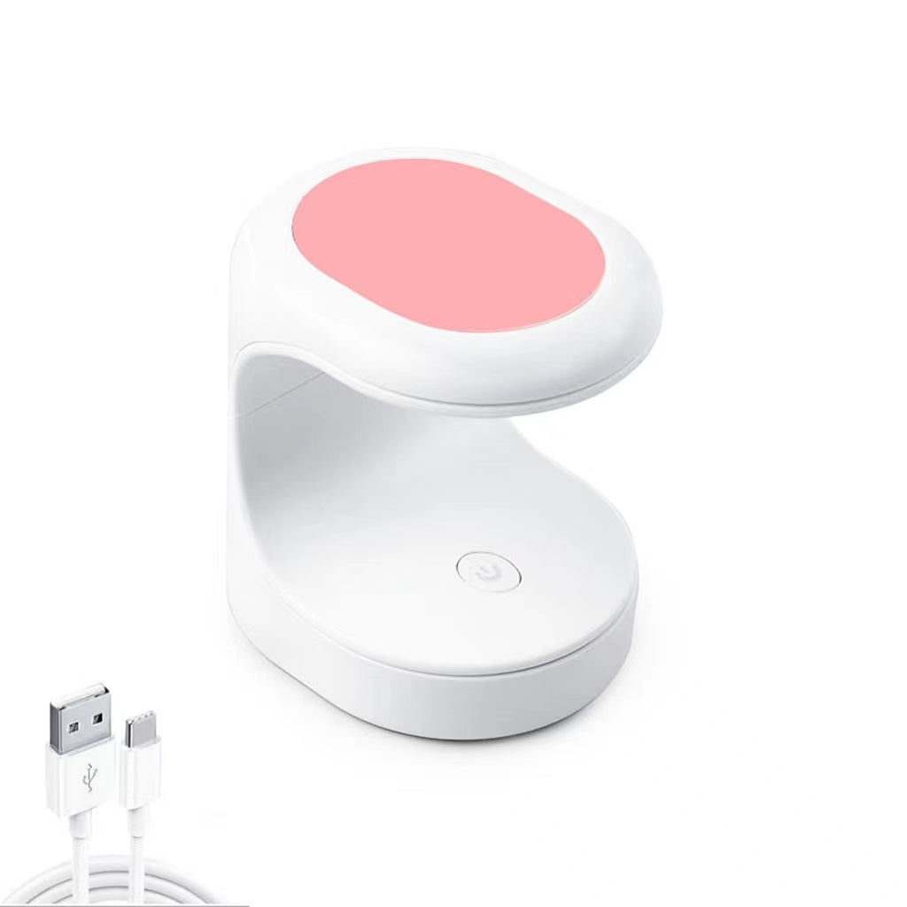 Mini LED Flash Cure Gel Lamp for Nails - Pink | Fast Drying, Portable UV Light for Gel Polish & Acrylics | Perfect for Home Manicures & Salon Use