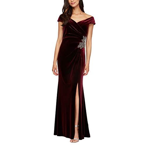 Wine Velvet Beaded