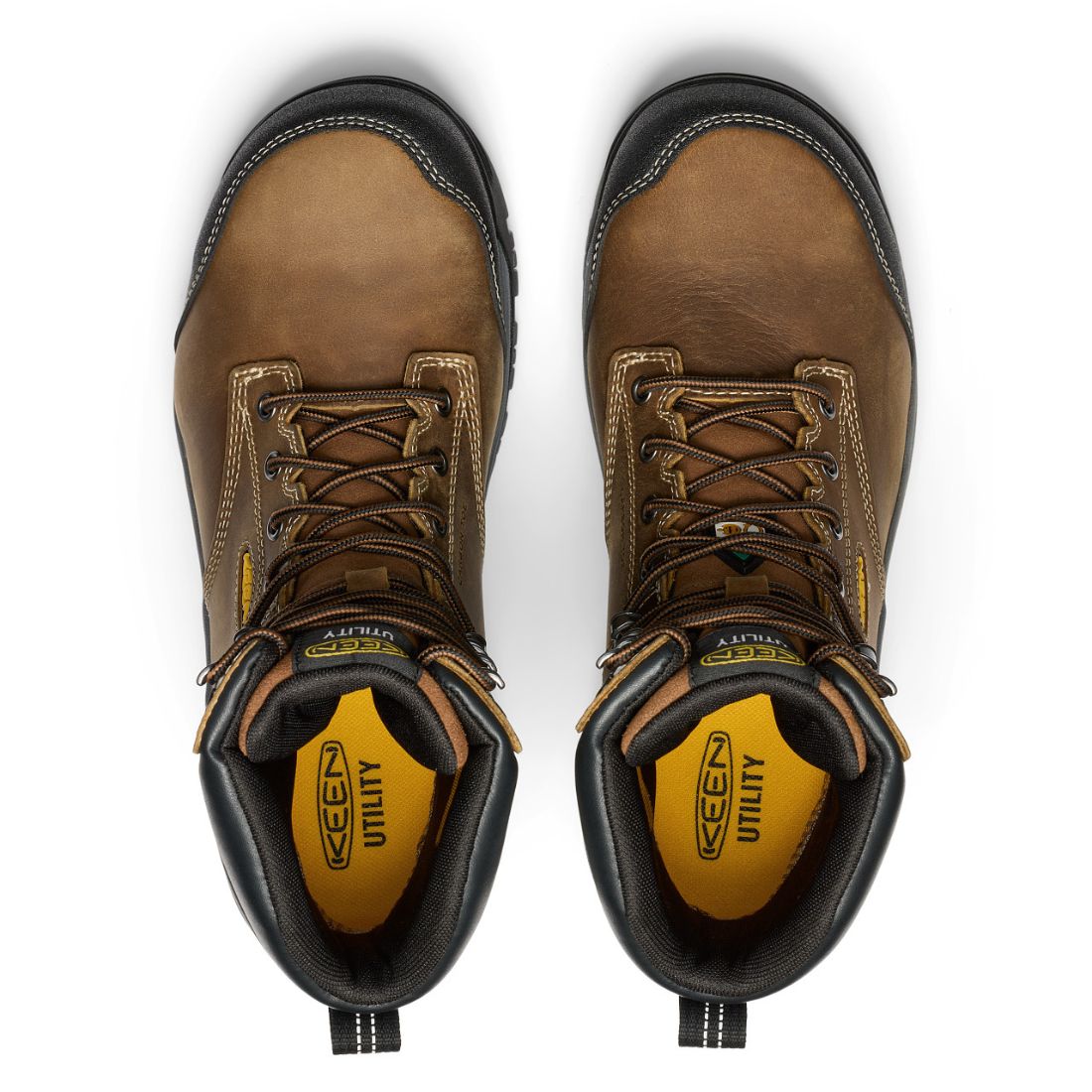 **Keen Evanston Men's Waterproof Composite Toe Work Boots - Size 8, Brown (Model 1029670) - Durable Safety Shoes for Construction, Hiking & Outdoor Work**
