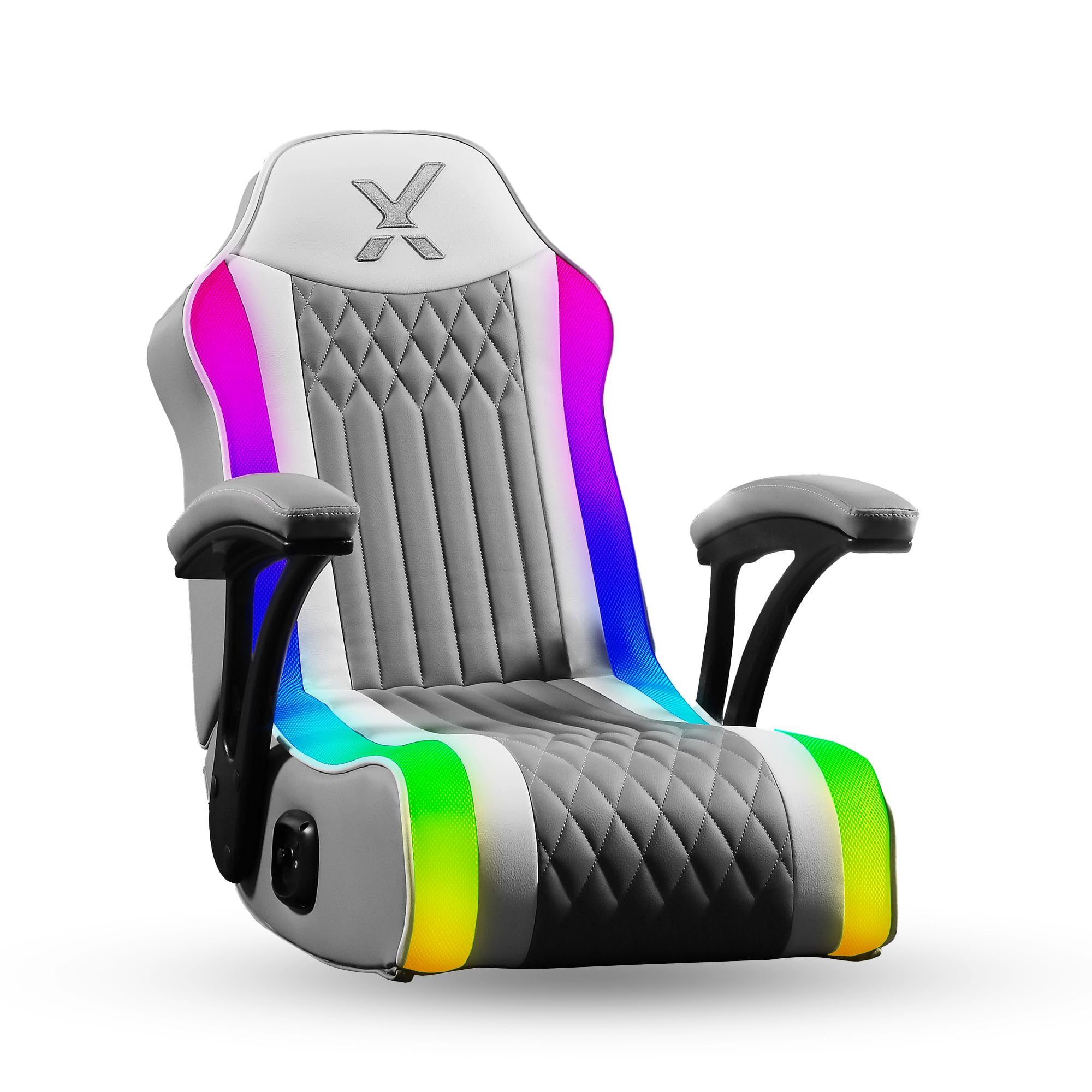 X Rocker Video Gaming Floor Rocker Chair with Built-in Audio Speakers - Foldable Gaming Chair for Bedroom, Game Room or Living Room - Perfect Gift for Gamers, Boys, Girls & Teens Ages 5-17 - Ideal for Gaming, Movie Nights & Relaxing