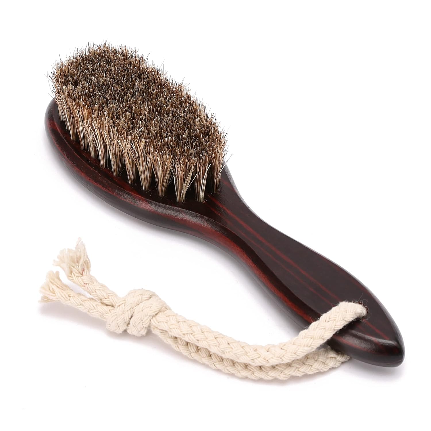 Professional Barber Fade Brush for Men - Boar Bristle Beard & Neck Duster with Wood Handle - Styling & Cleaning Brush for Grooming, Haircut Fades & Beard Care - Perfect for Home & Salon Use