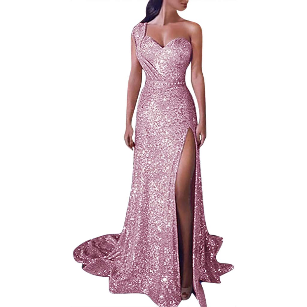 Elegant Mebamook Women's Maxi Dresses for Summer - Silver & Black Mermaid Style with Side Slits, Sizes S-3XL | Perfect for Beach Vacations, Evening Parties & Special Occasions