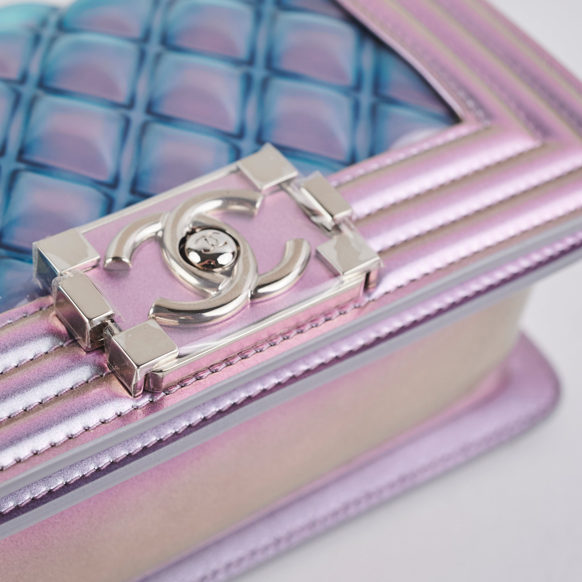 Chanel Small Boy Bag in PVC Mermaid Design - Stylish Crossbody Purse for Women, Perfect for Parties, Dates & Everyday Use