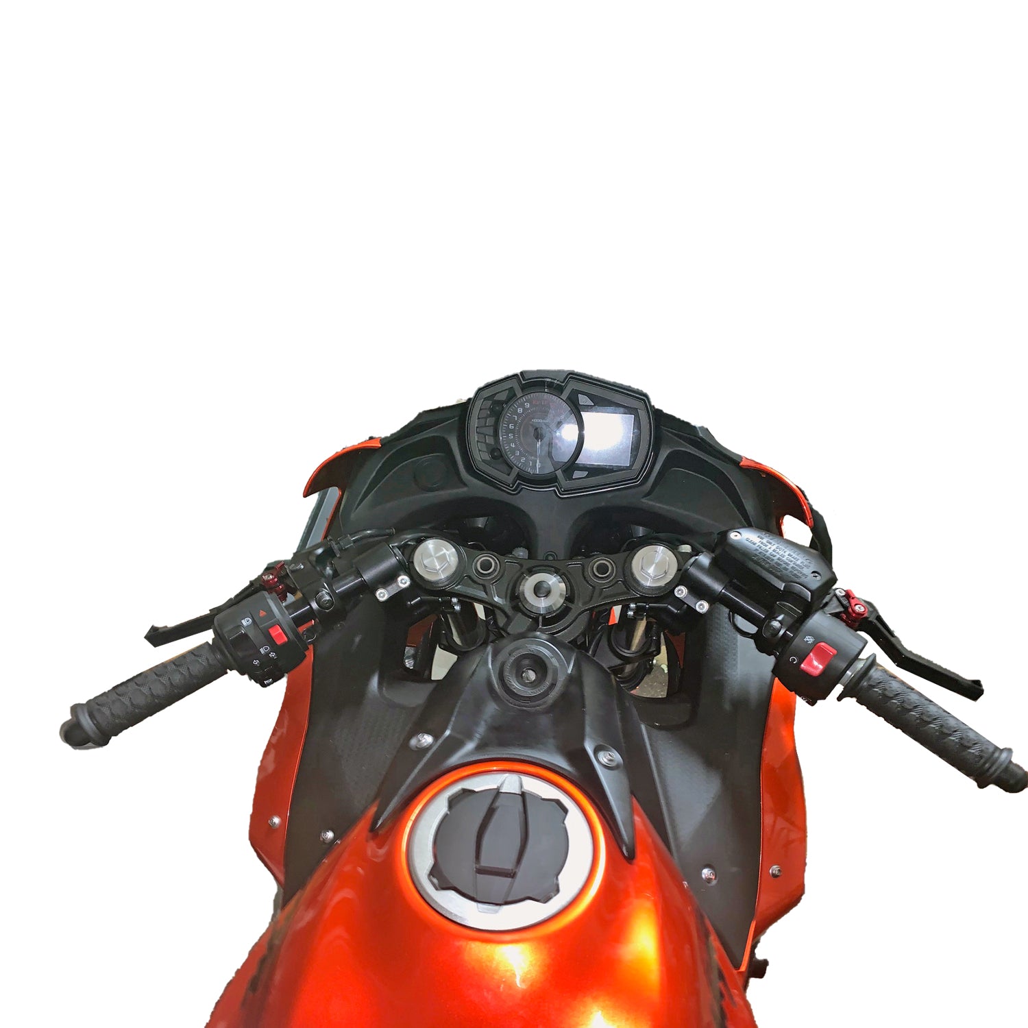 Kawasaki Ninja 650 Z650 75MM Adjustable Side Mount Clipon Handlebar Risers - Upgrade for Comfortable Riding Position - Perfect for Long Distance Touring and Commuting