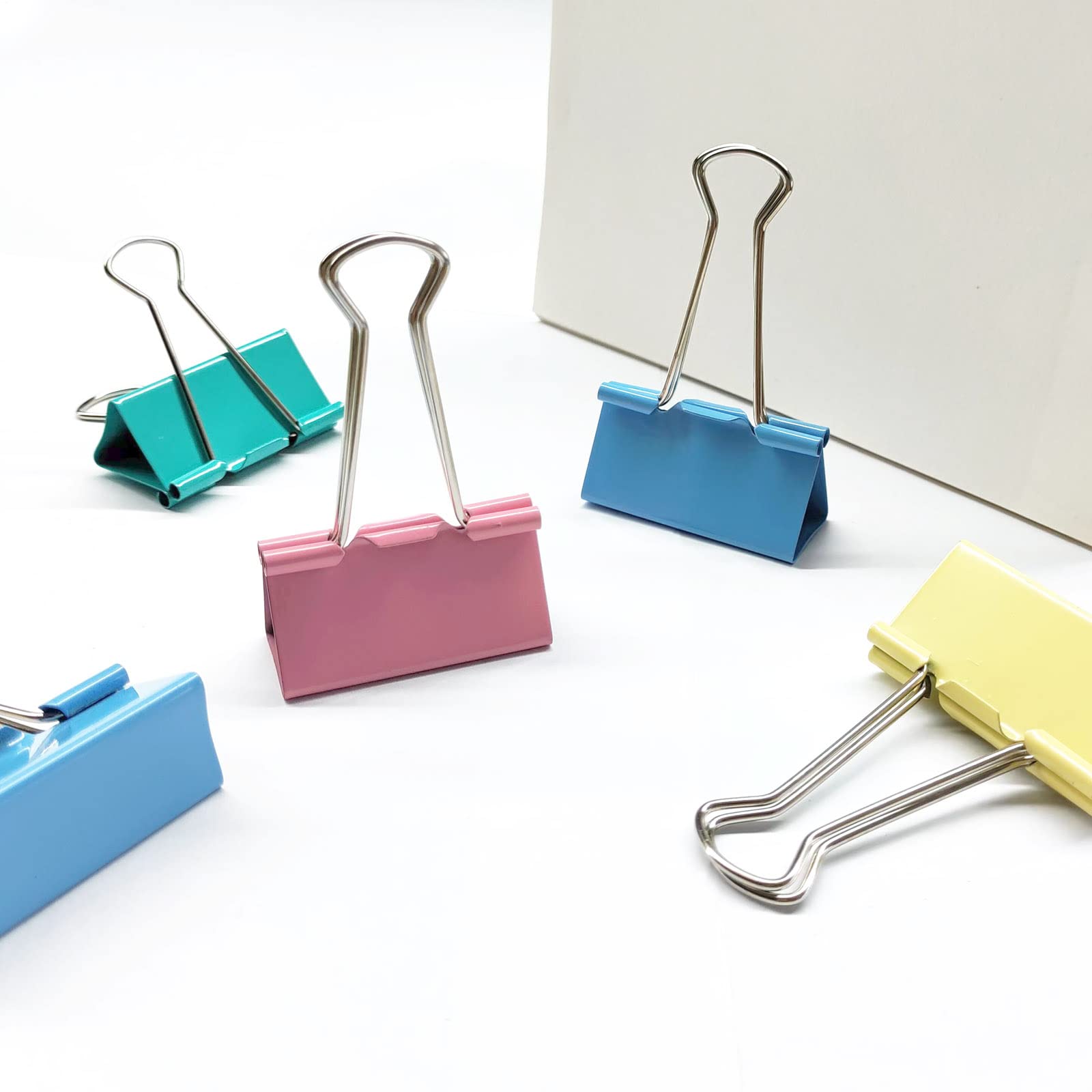 2 Inch Extra Large Binder Clips - 36 Pack Colorful Paper Clamps for Office Supplies (4 Vibrant Colors) | Perfect for Organizing Documents, Files, and Bulletin Boards