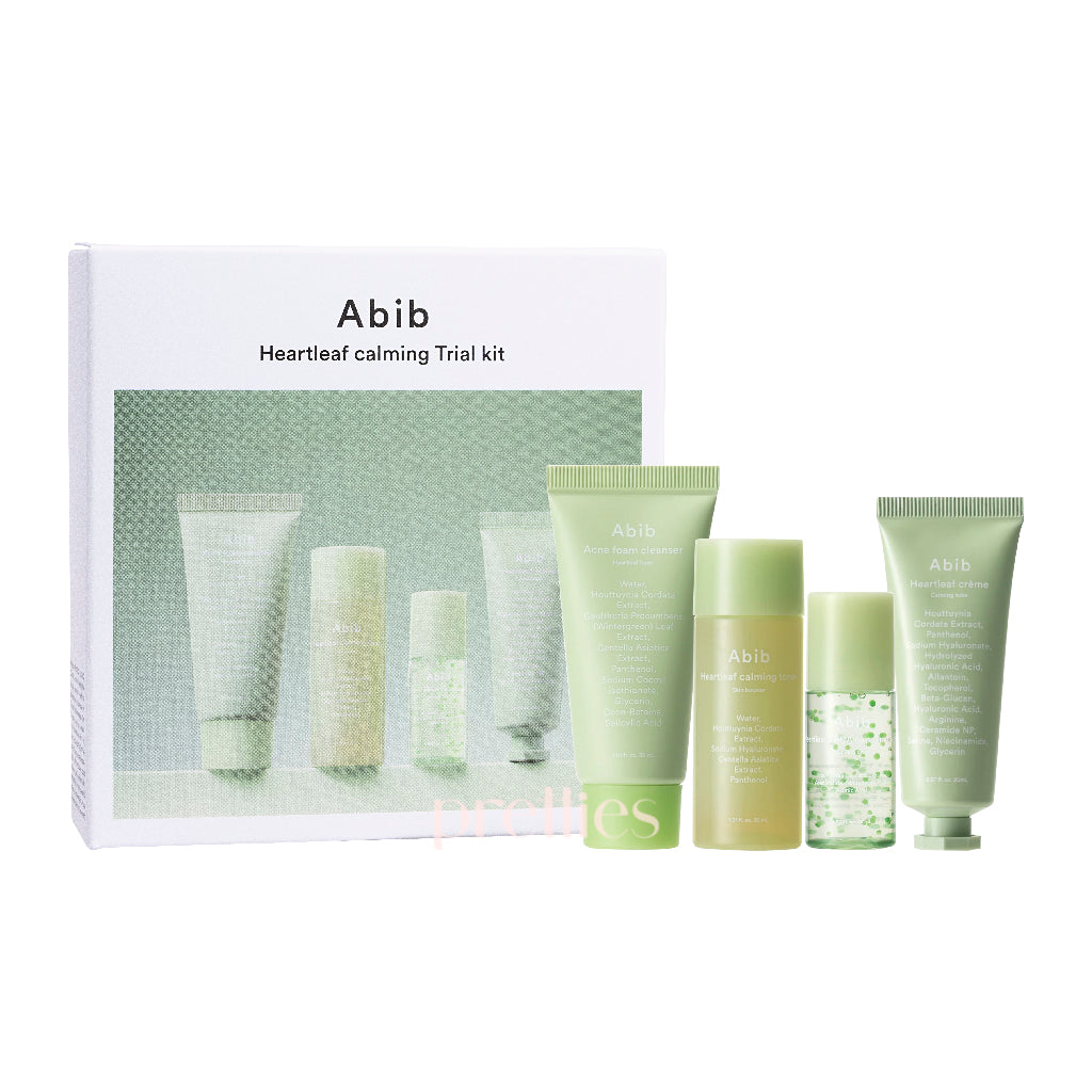 Abib Heartleaf Calming Trial Kit - Soothing Skincare Set for Sensitive & Acne-Prone Skin | Perfect for Travel & Daily Skincare Routine