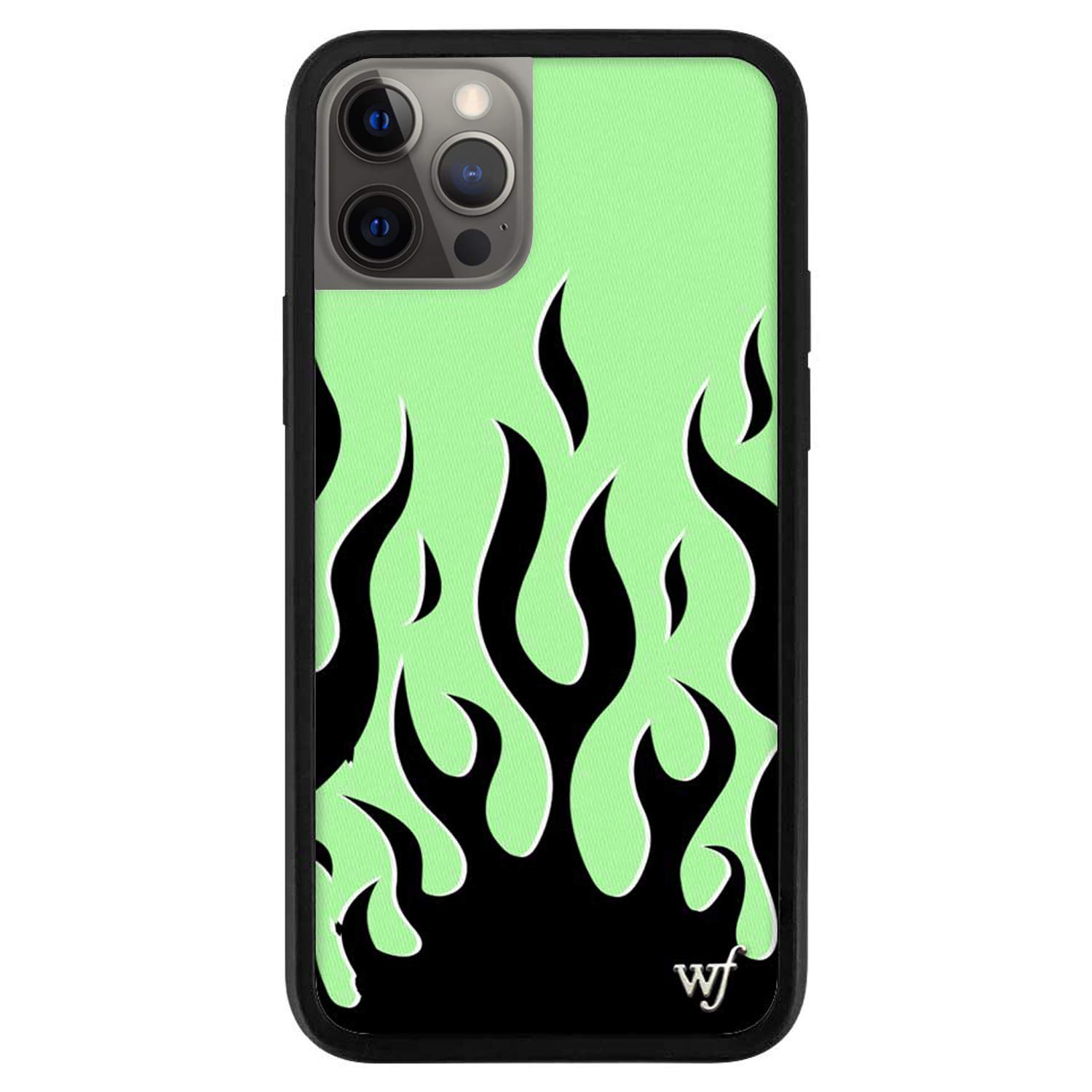 Wildflower Cases - Neon Flames iPhone 12/12 Pro Protective Phone Cover | Slim Shockproof Case with Stylish Design for Everyday Use & Outdoor Activities