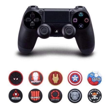 Premium Silicone Thumb Grip Caps for PS5, PS4, PS3, Xbox One, Xbox 360, Nintendo Switch Pro & Wii U Controllers - Non-Slip Joystick Covers for Enhanced Gaming Comfort & Grip - Perfect for FPS, Racing & Action Games