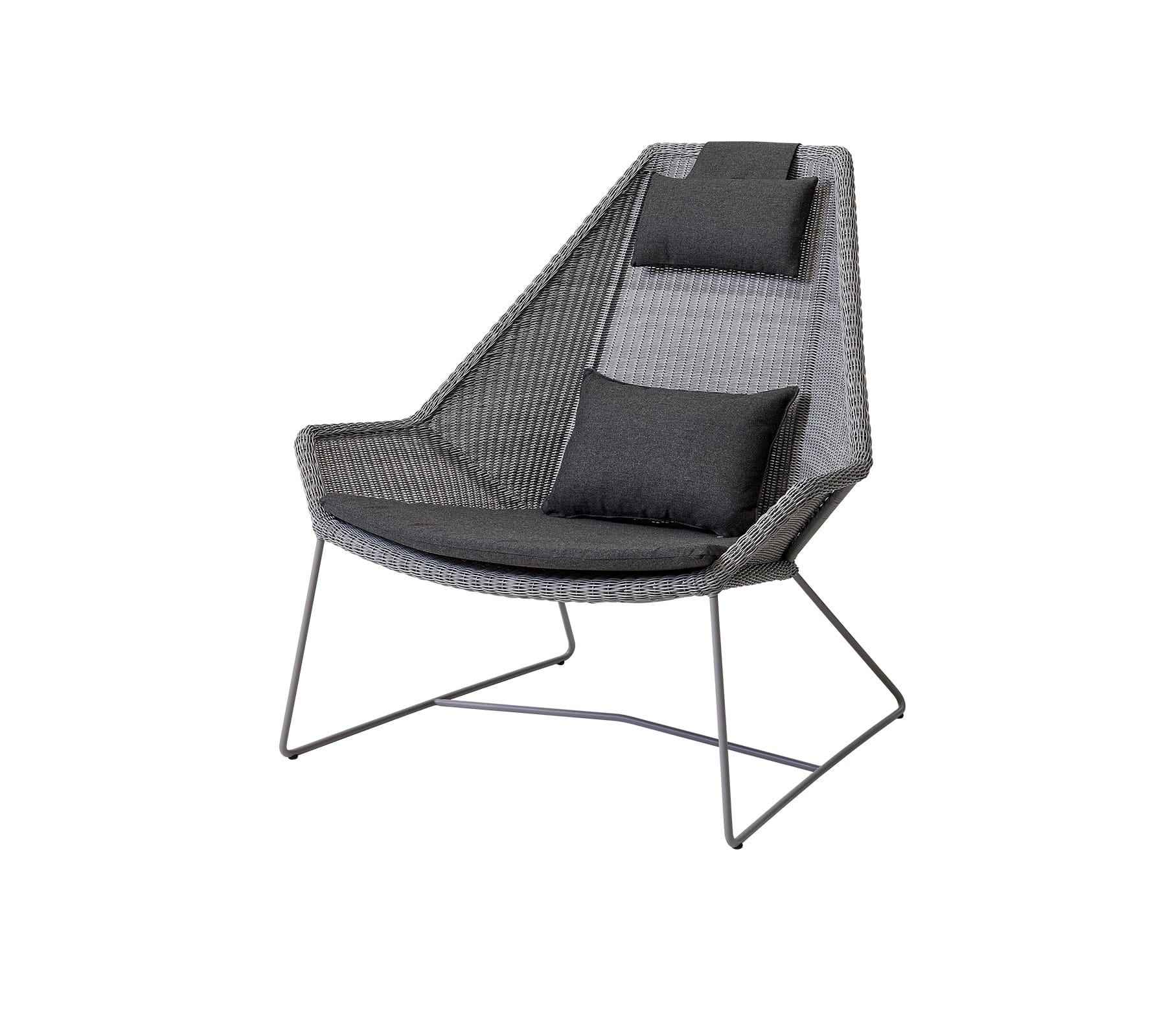 Breeze Highback Outdoor Chair - Comfortable Patio Lounge Chair for Backyard, Poolside, and Garden Relaxation