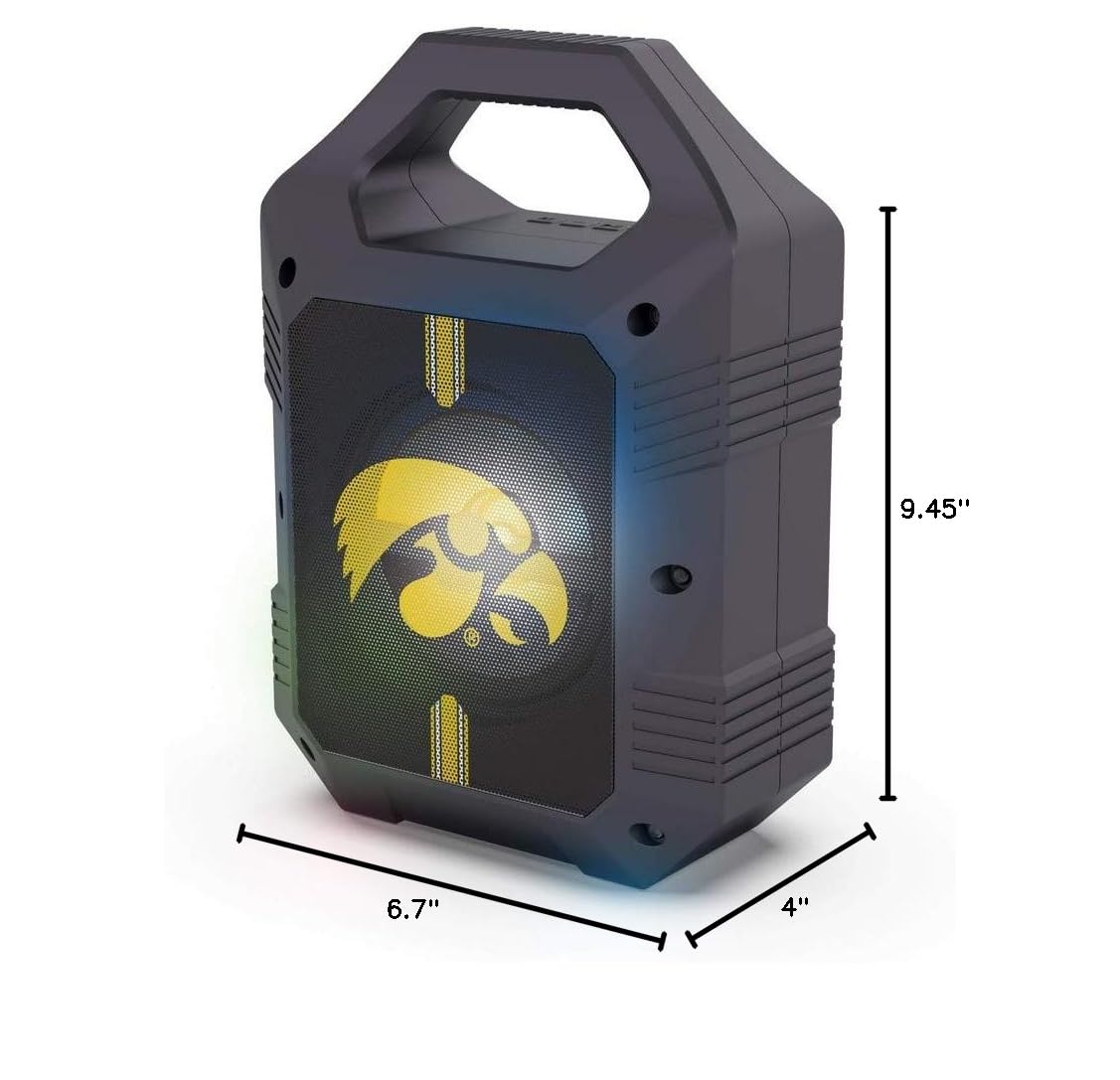 SOAR NCAA Unisex ShockBox XL Wireless Bluetooth Speaker - Portable Waterproof Speaker for Outdoor, Beach, Pool, and Party Use