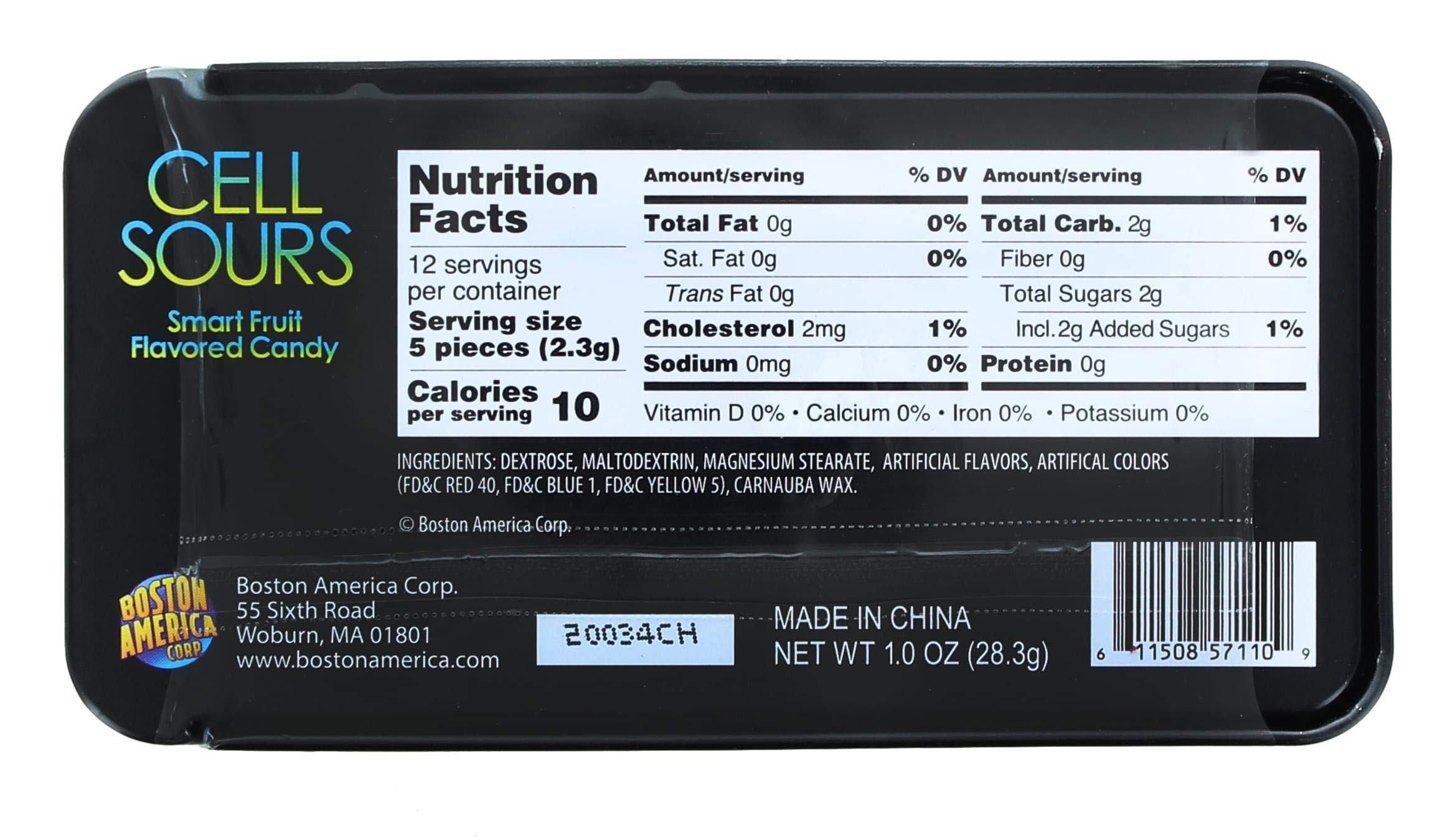 Sour Candy Tin - Assorted Flavors Sour Hard Candies in Resealable Tin for Parties, Gifts & Office Snacks