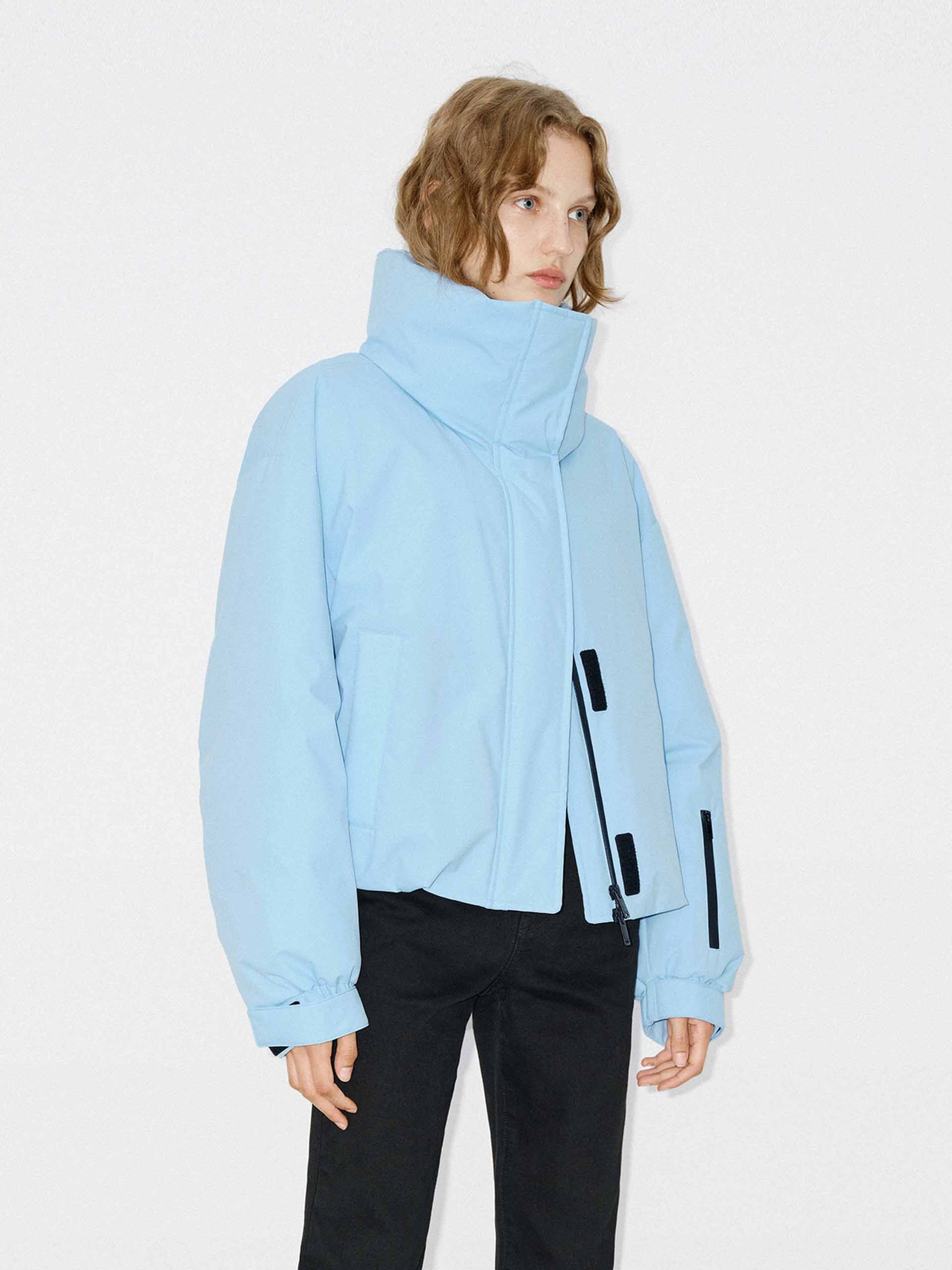 Trendy Funnel Neck Cropped Jacket for Women - Stylish Short Outerwear for Fall & Winter | Perfect for Casual Outings, Date Nights & Office Wear