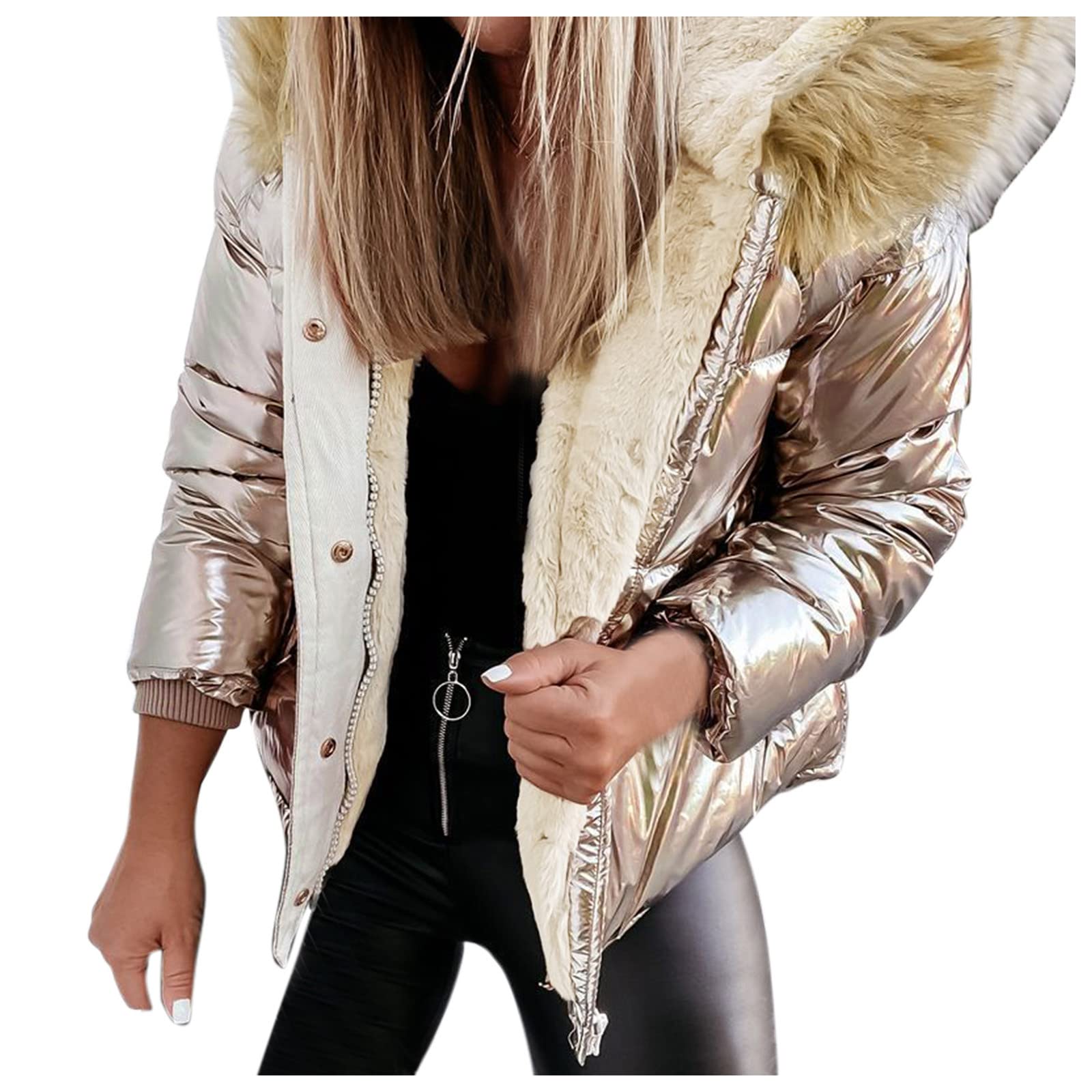 Women's Oversized Sherpa Jacket - Cozy Faux Shearling Teddy Coat with Lapel Collar, Long Fleece Cardigan for Winter | Perfect for Casual Outings, Date Nights & Cold Weather Fashion