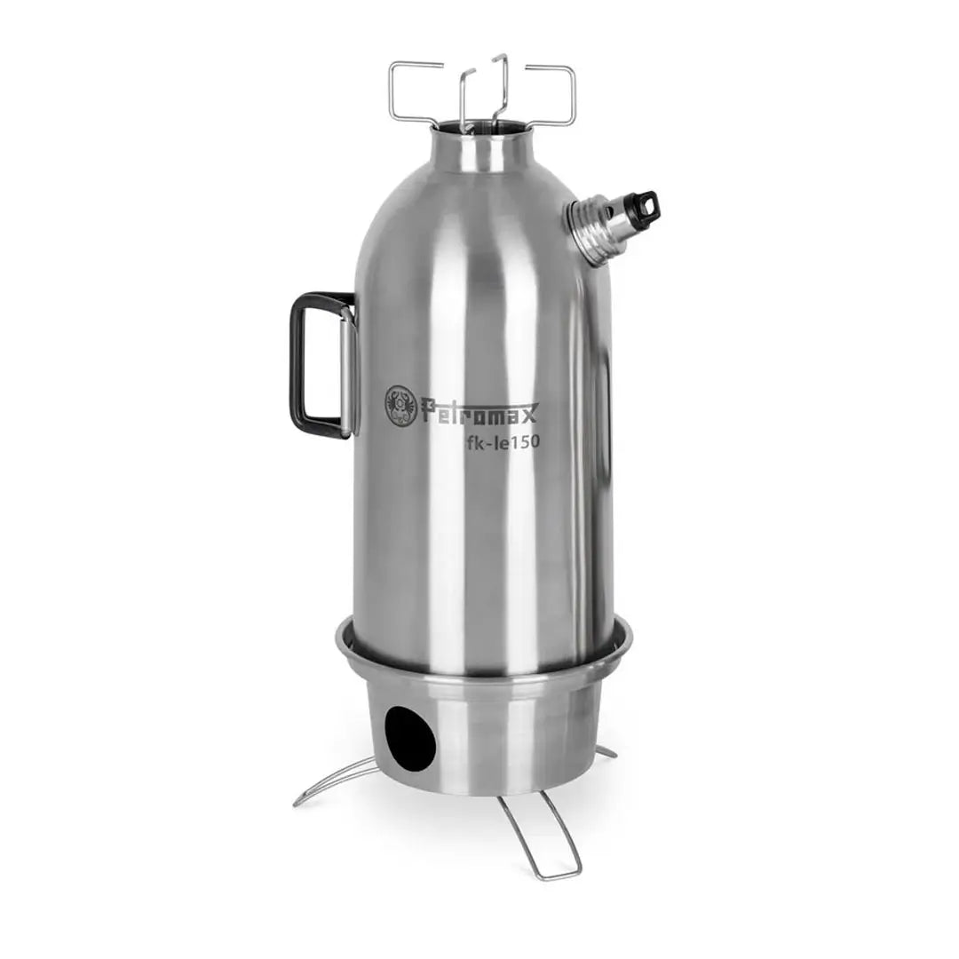 Petromax 1.5L Stainless Steel Camping Fire Kettle - Outdoor Cooking, Boiling Water for Camping, Hiking & Survival Gear