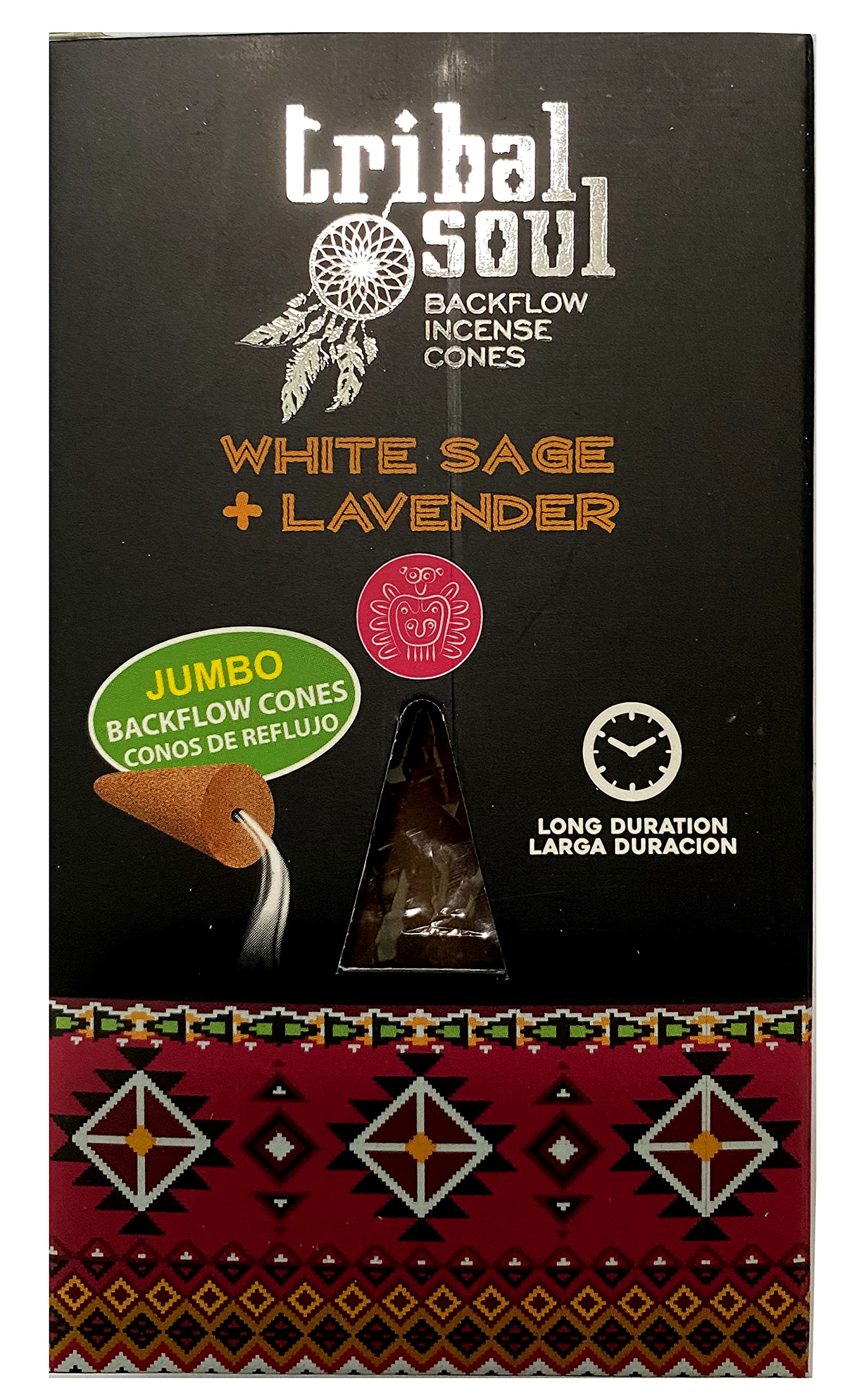 Tribal Soul Backflow Incense Cones - 60 Jumbo Cones (6 Scents Sampler, 10 Cones per Box) for Meditation, Yoga, Aromatherapy & Home Relaxation