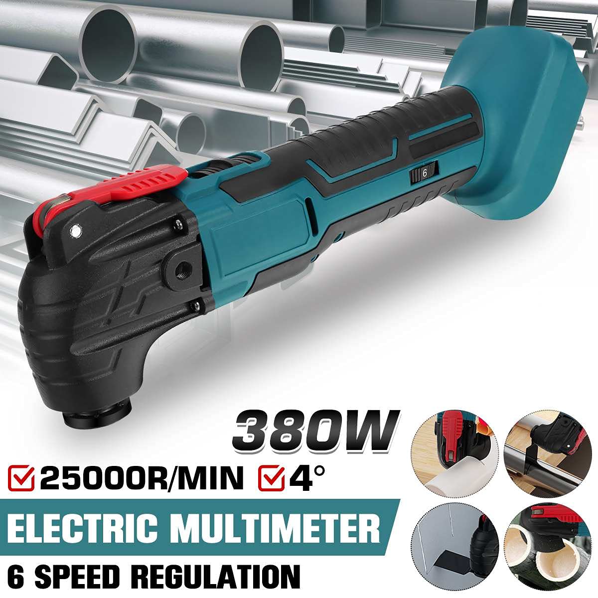 18V Cordless Oscillating Multi-Tool with Electric Trimmer & Saw - Rechargeable Woodworking Tool for Home DIY Projects | Perfect for Cutting, Sanding, Scraping & Grinding Wood, Metal & Plastic