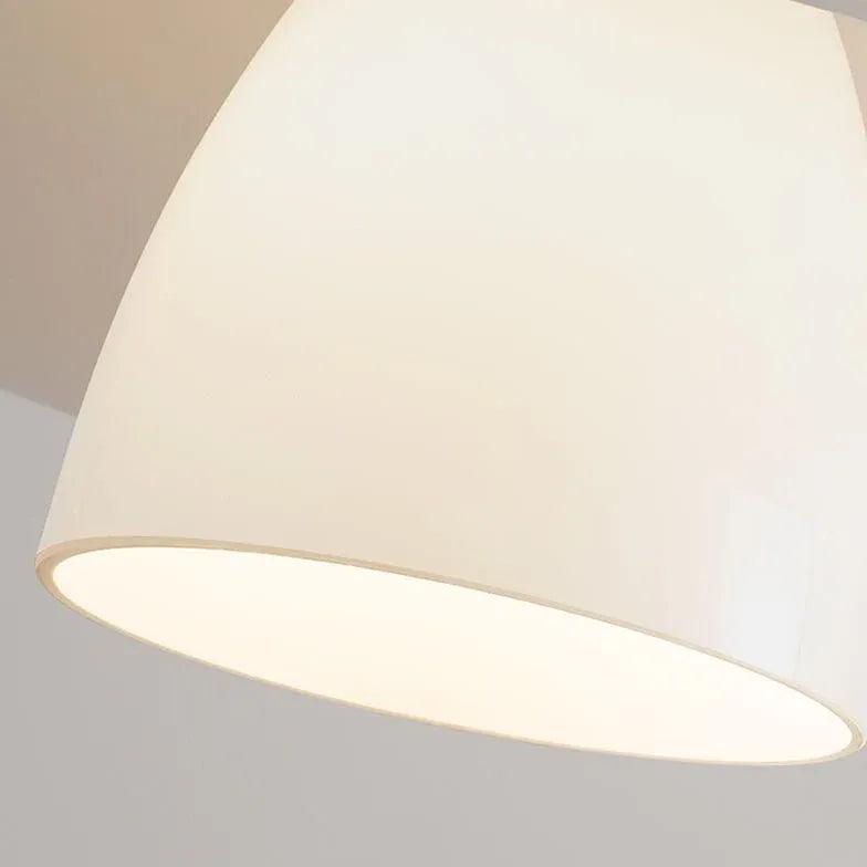 Double Layer White Shade Glass Pendant Light - Modern Hanging Fixture for Kitchen Island, Dining Room & Bedroom Lighting