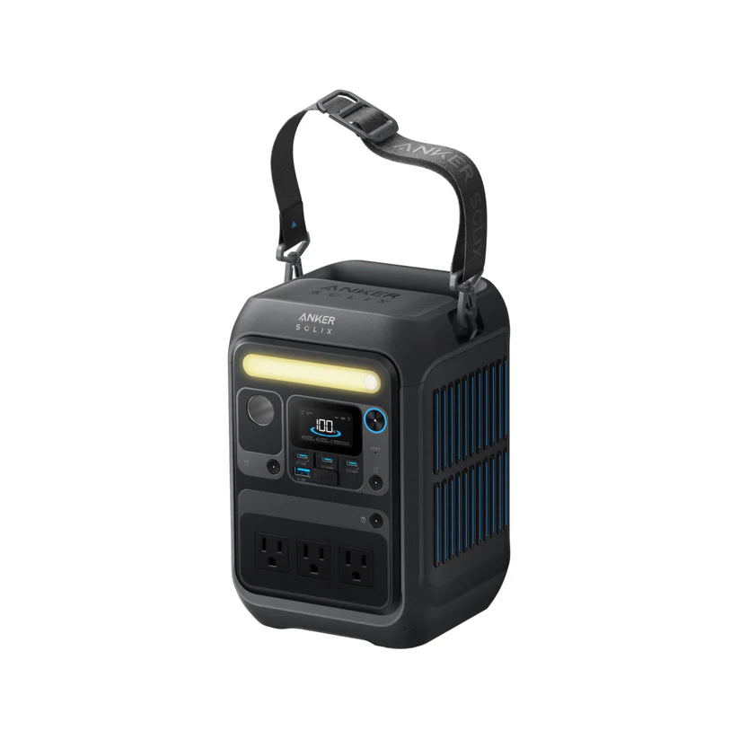 Anker SOLIX C300X Portable Power Station 288Wh 300W - Solar Generator for Camping, Outdoor Adventures & Emergency Backup Power
