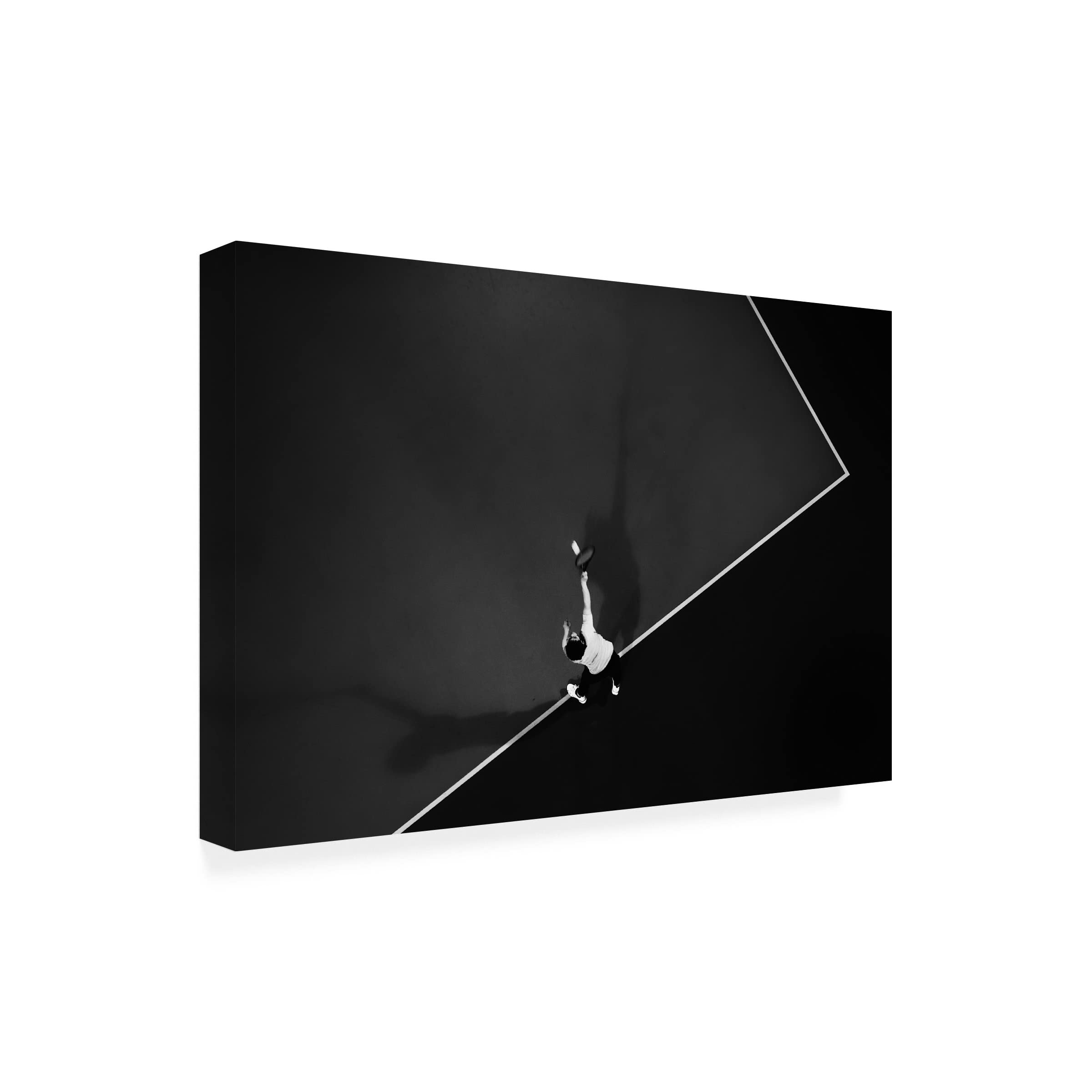 Trademark Fine Art 'Tennis' Canvas Wall Art by Rui Caria - Modern Sports Decor for Living Room, Game Room & Office