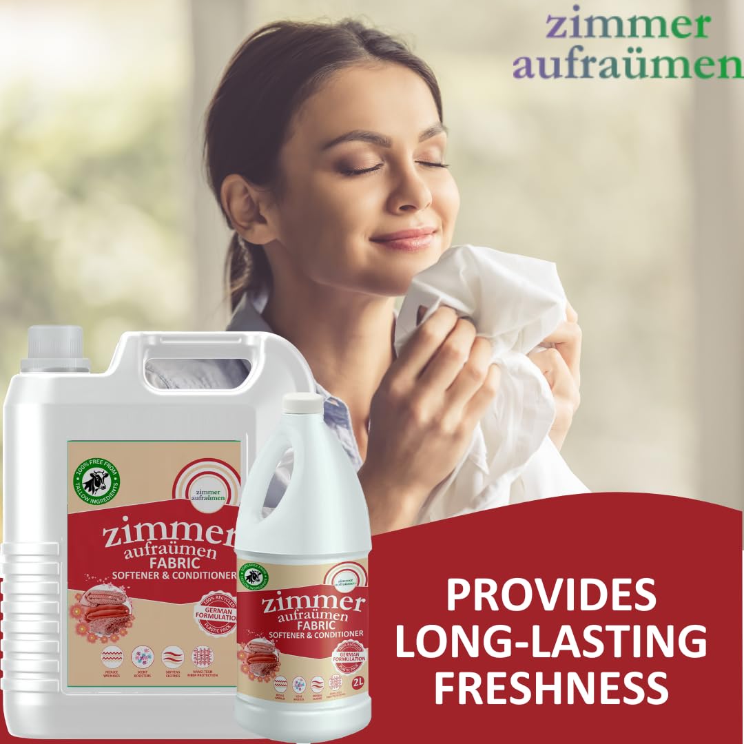 2L Vegan Fabric Conditioner & Softener - Tallow-Free Formula for Long-Lasting Freshness | Ideal for Laundry, Clothes Softening & Fabric Care