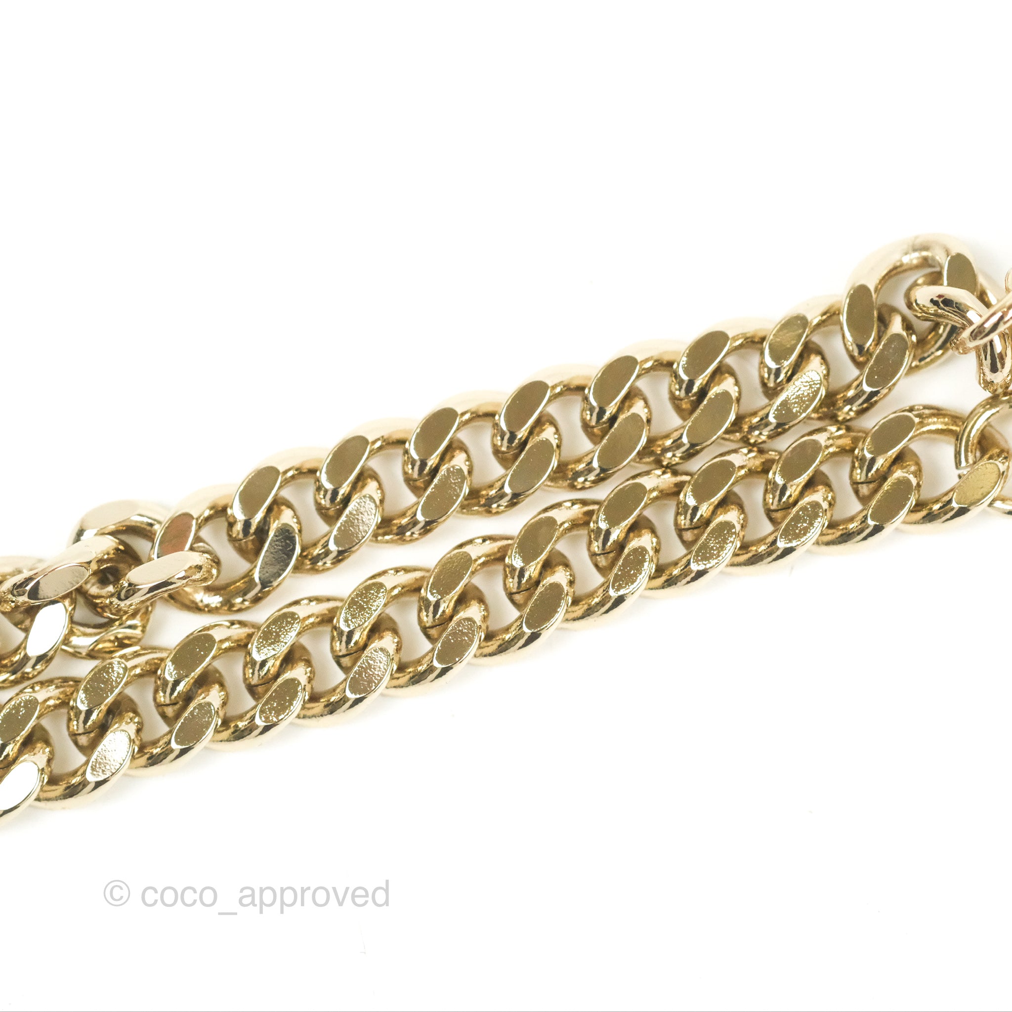 Chanel Chain Pearl CC Choker Necklace in Gold Tone - 22S Collection | Elegant Pearl & Chain Design for Women's Fashion, Party & Evening Wear