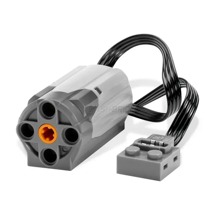LEGO 9V Power Functions M Motor with Dark Bluish Gray Base - Compatible with LEGO Technic Sets [58120c01] - Perfect for Building Motorized LEGO Models, Robots, and DIY Engineering Projects
