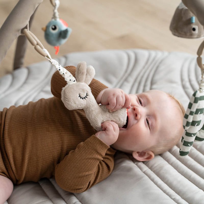 DONE BY DEER Lalee Sand Activity Play Mat for Babies & Toddlers - Soft, Non-Toxic Playmat for Crawling, Tummy Time & Sensory Development