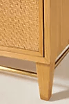 Handmade Cane Three-Drawer Dresser - Natural Rattan Bedroom & Living Room Storage Furniture | Perfect for Organizing Clothes, Linens, and Home Decor Accessories