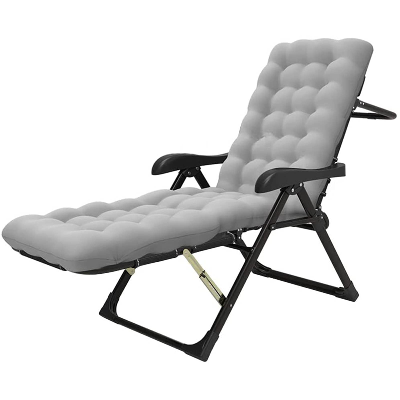 CHLDDHC Extra-Wide Foldable Sun Lounger with Footrest - Heavy Duty 330lbs Capacity Metal Deck Chair for Adults - Perfect for Poolside, Patio, Beach & Outdoor Relaxation