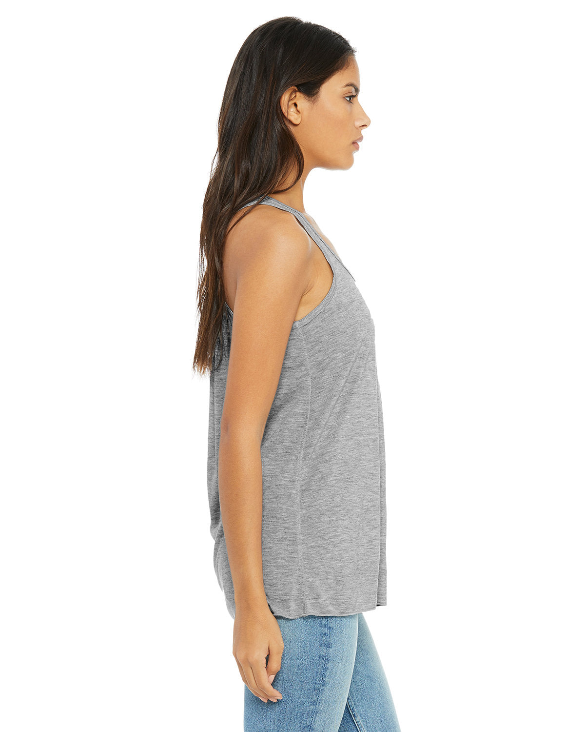 Bella + Canvas B8800 Women's Flowy Racerback Tank Top - Soft Breathable Fabric for Yoga, Gym & Summer Casual Wear