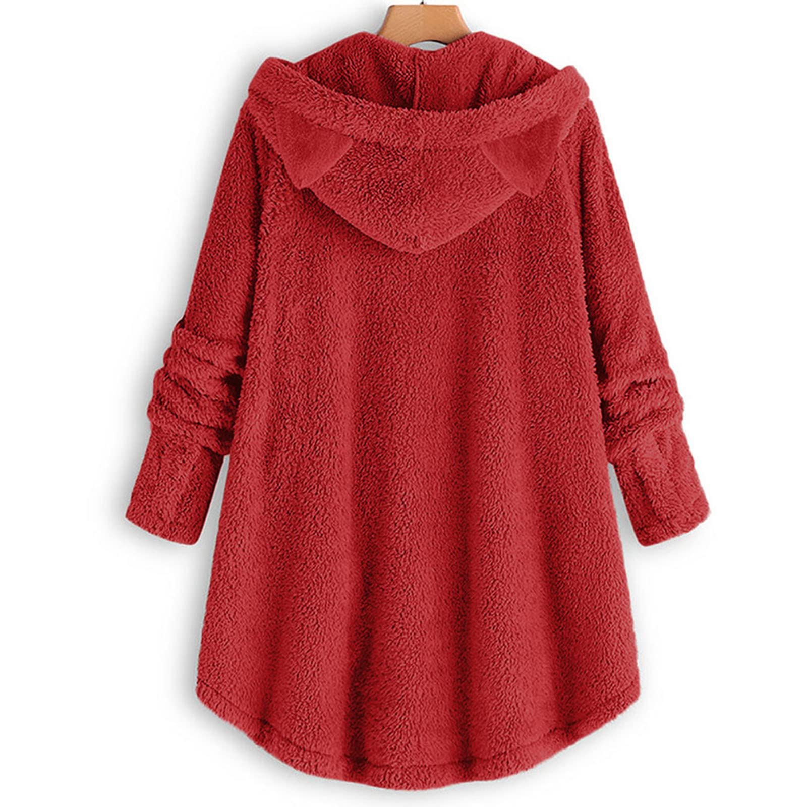 AMhomely Women's Fleece Sweatshirts - Soft Fluffy Casual Hooded Pullover for Women | Cozy Winter Wear, Lounge Outfits & Outdoor Activities