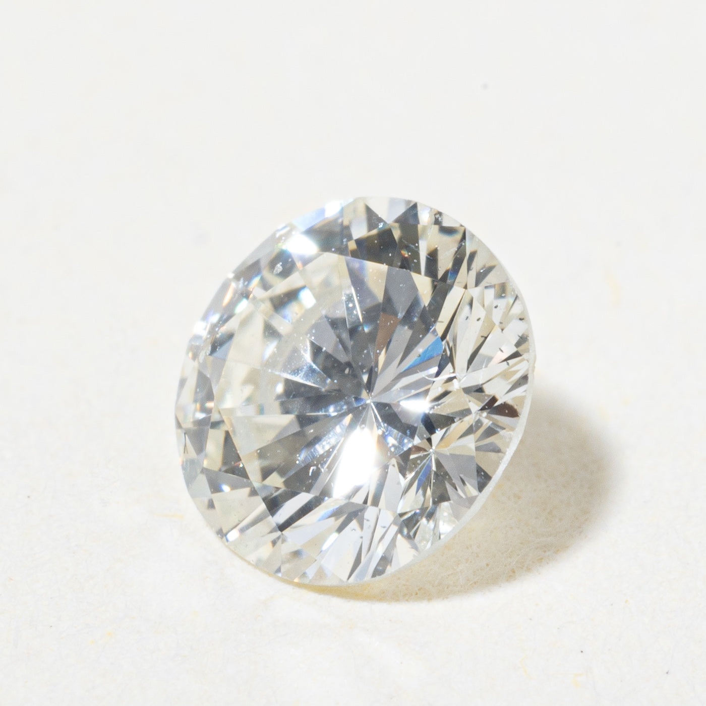 0.57ct Round Brilliant Cut Loose Diamond - VS2/SI1 Clarity, K Color | Perfect for Engagement Rings & Fine Jewelry
