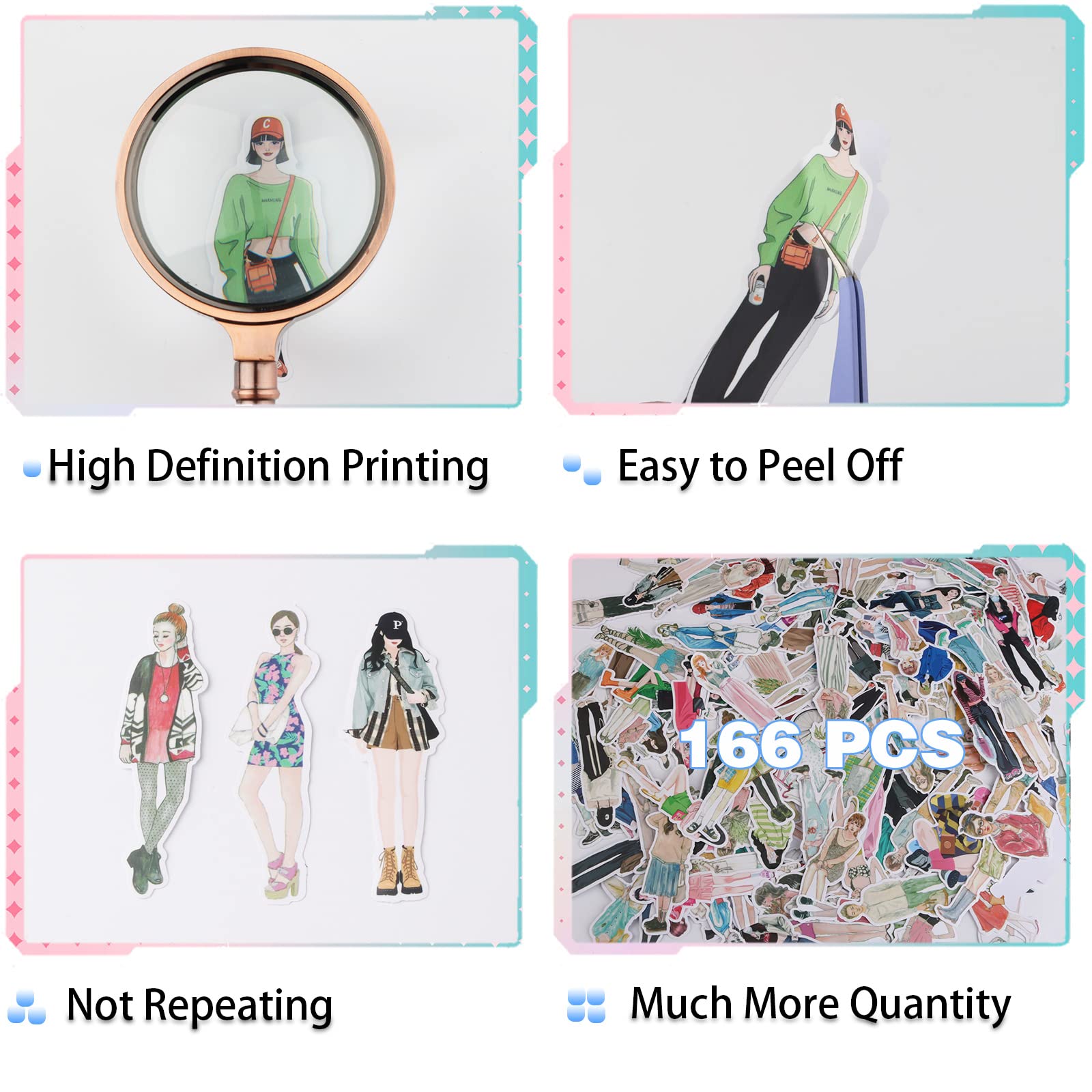 Creative Journaling Stickers for Scrapbooking - Decorative Embellishments Kit for Women & Adults - Bullet Journal, Junk Journal, and Scrapbook Supplies - Perfect for DIY Crafts, Memory Books, and Gift Making
