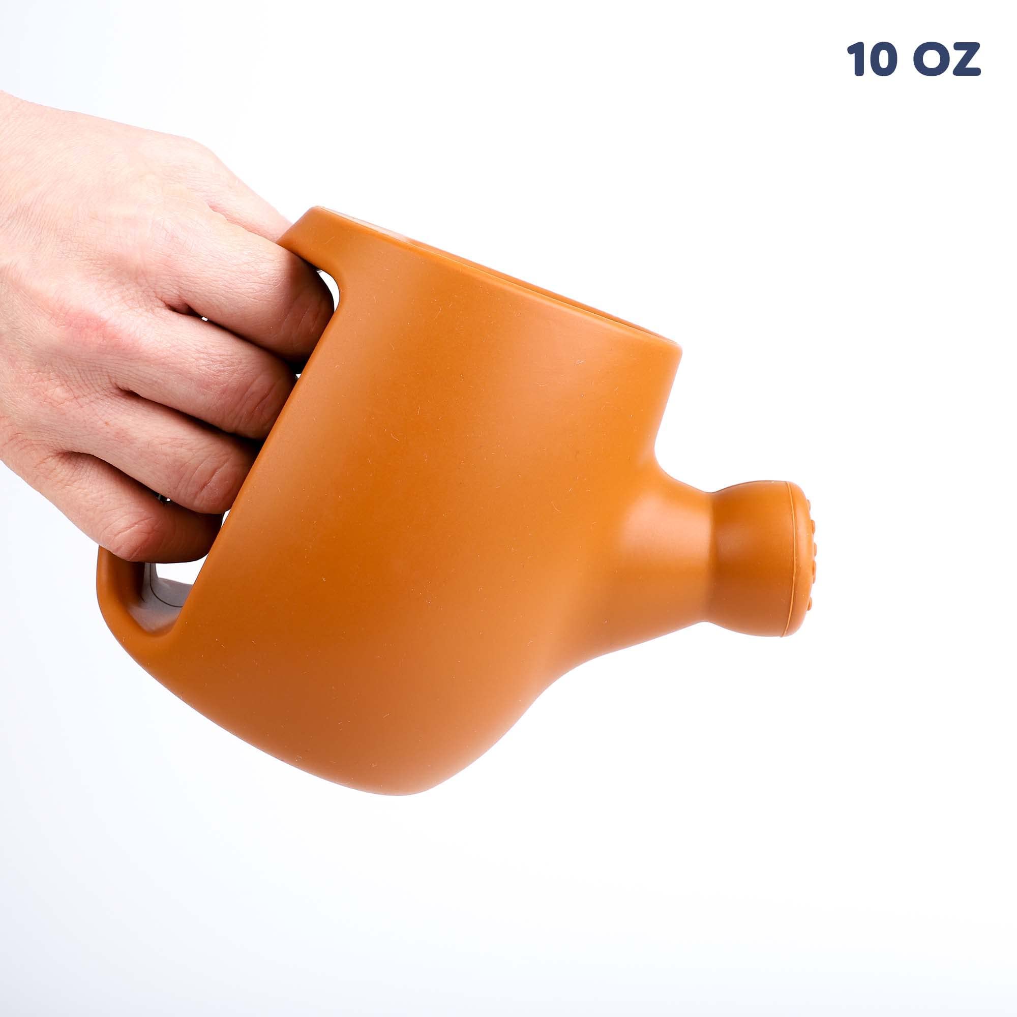 BLUE GINKGO Toddler Gardening Tools Set - Kids Shovel, Rake, Watering Can & Sand Molds | Durable Silicone Beach & Garden Toys for Toddlers | Outdoor Learning & Sensory Play Toys (Terracotta) | Perfect for Sandbox, Backyard & Beach Activities