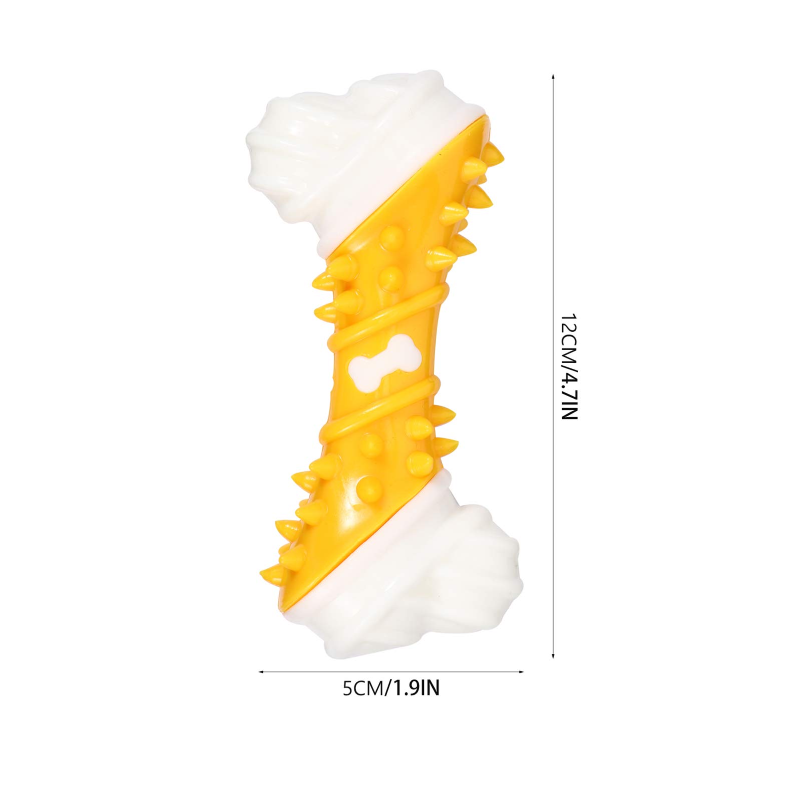 Balacoo Dog Chewing Toys for Teething Puppies - TPR Teeth Cleaning Bone Stick for Small Dogs - Durable Puppy Molar Toy for Dental Health - Perfect for Christmas Gifts & Playtime