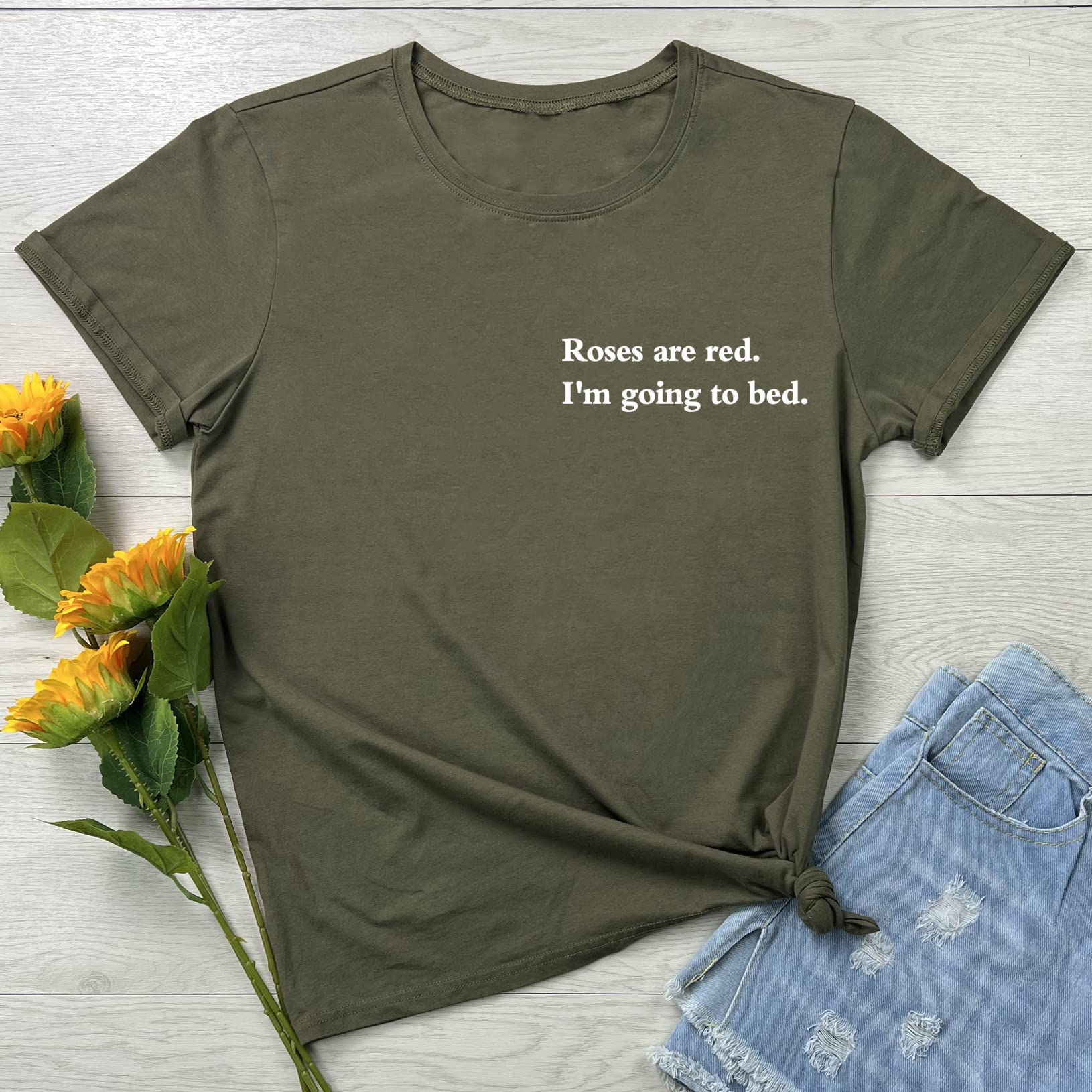 BLACKOO Women's Graphic Casual T-Shirts - Cute Short Sleeve Tops for Everyday Wear, Street Style & Summer Outfits