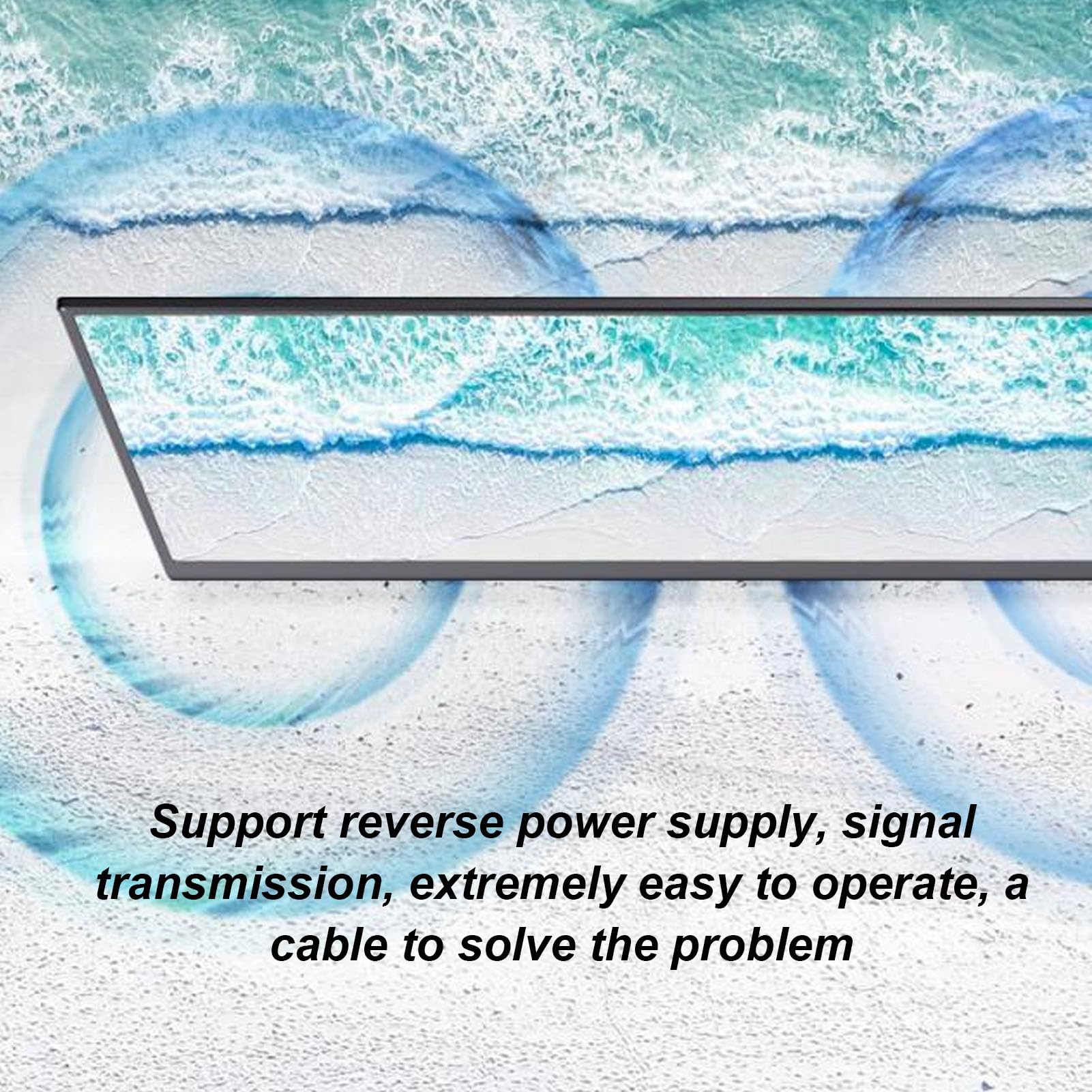 TonySa 16.1 Inch Portable Monitor - IPS HD Screen, Ultra Slim & Lightweight, USB-C External Display for Laptop/PC - Perfect for Business Travel, Gaming & Multi-Tasking