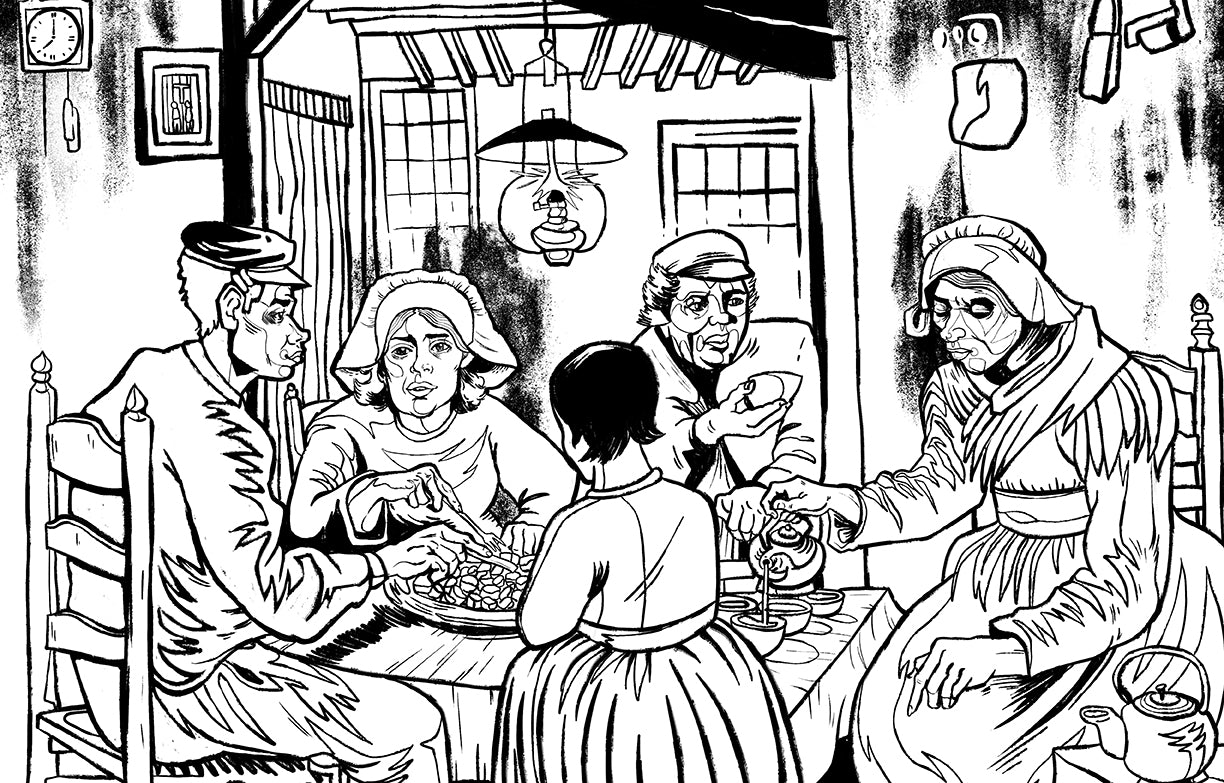 Van Gogh Coloring Book for Adults - Relaxing & Stress Relief Art Therapy - Perfect for Home, Office & Travel