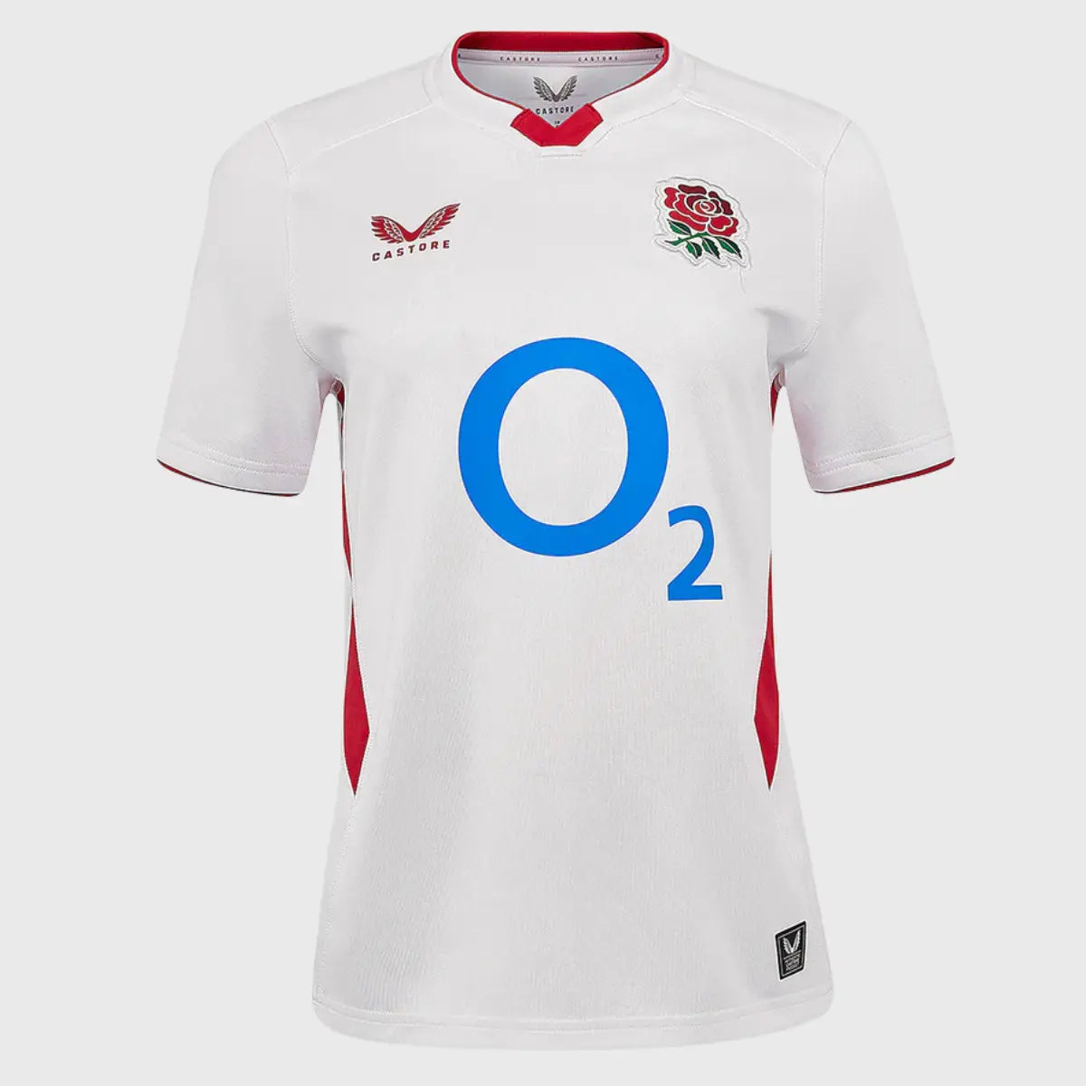 Castore England Women's Home Rugby Shirt 2025/26 - Official Team Jersey for Rugby Fans & Players - Perfect for Match Days, Training & Sports Events
