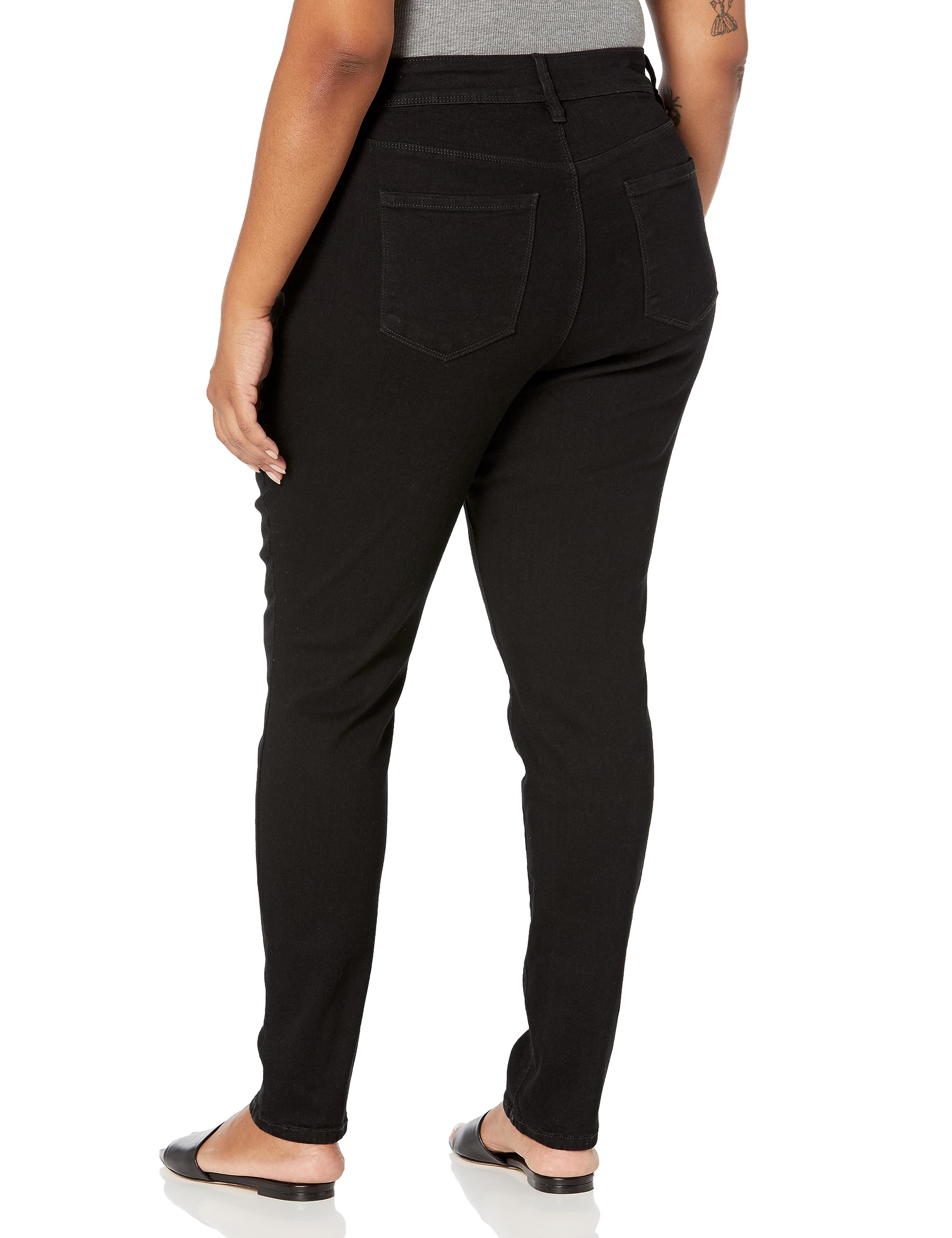 Royalty For Me Women's Plus Size High Rise Skinny Jeans - Stretch Denim Pants for Curvy Figures | Perfect for Work, Casual Outfits & Date Nights