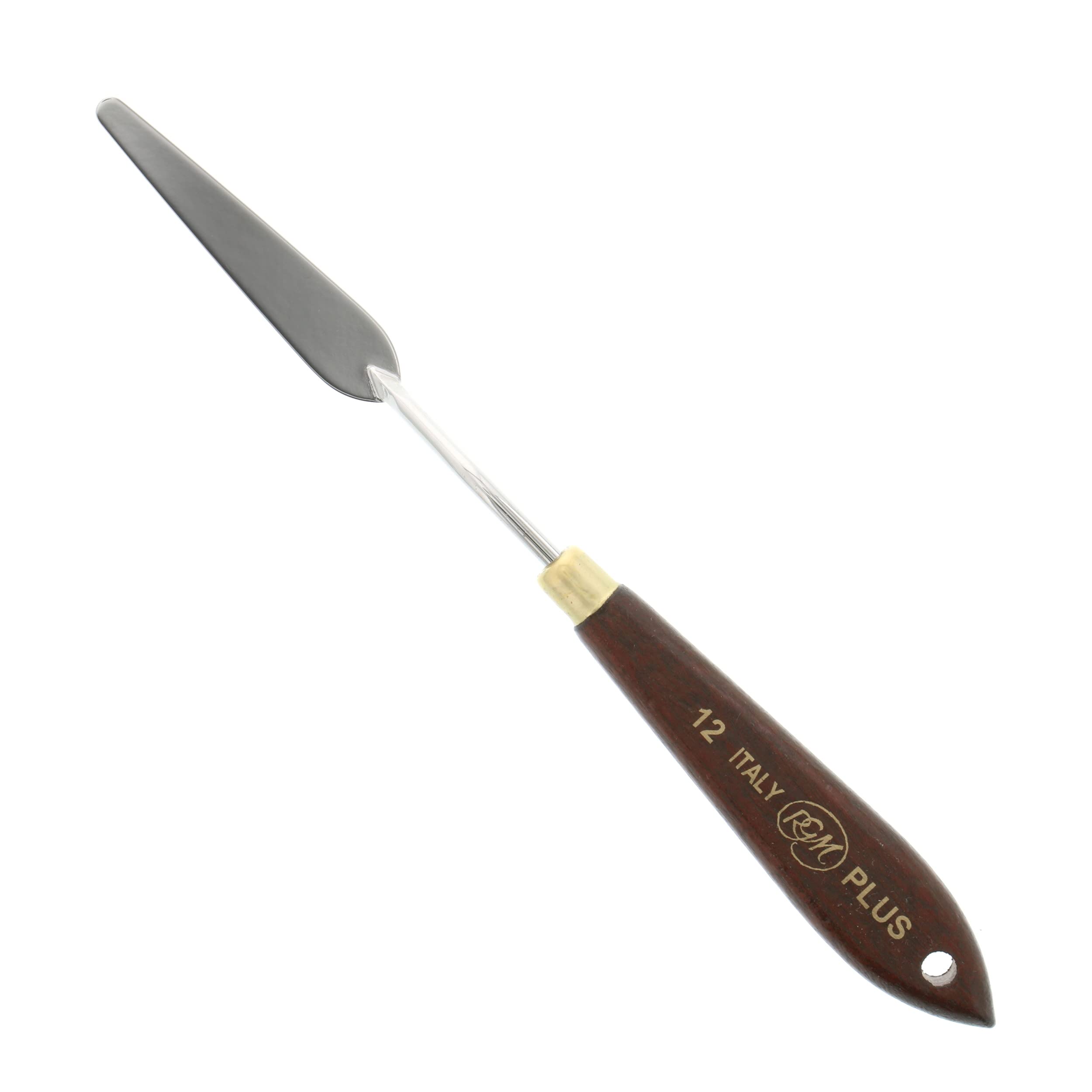 RGM Italian Plus Painting Knife Set of 12 - Professional Palette Knives for Oil & Acrylic Painting, Cake Decorating & Art Projects - Stainless Steel Blades with Wooden Handles