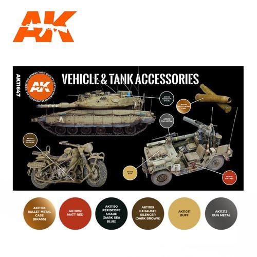 AK Interactive AK11647 3rd Generation Tank Accessories - High-Quality Model Tank Parts for Military Dioramas & Wargaming Scenes