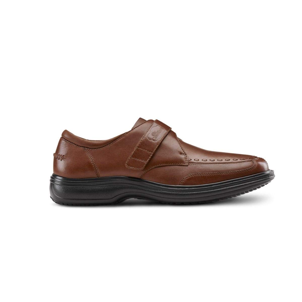 Dr. Comfort Frank Diabetic Shoes for Men - Therapeutic Leather Dress Shoes with Stitch Design - Orthopedic Support for Foot Pain Relief - Perfect for Work, Weddings & Formal Occasions