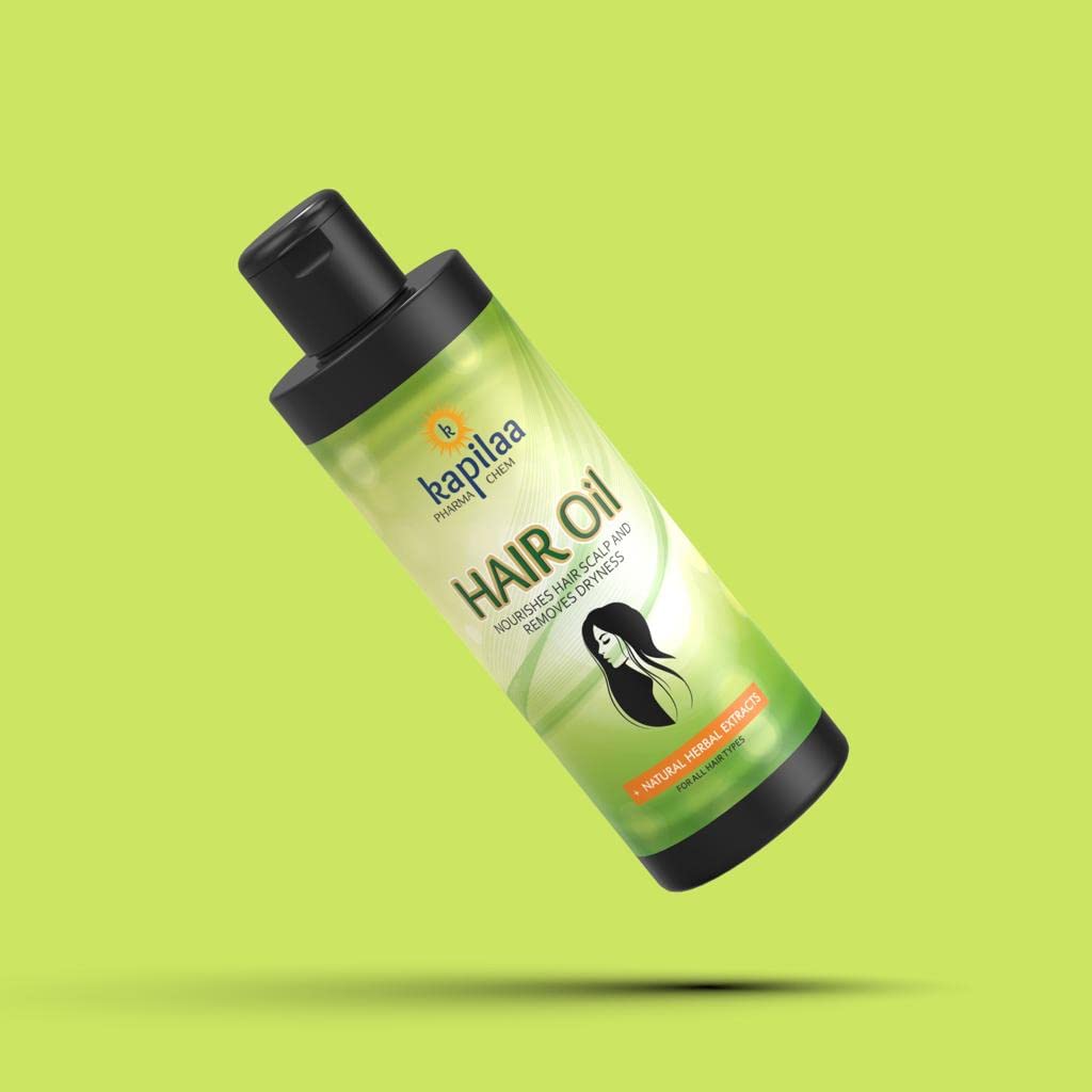 Kapilaa Pharma Chem Aloe Vera Hair Oil - Nourishes Scalp, Reduces Dryness, Promotes Hair Growth & Controls Hair Fall for Women & Men (200ml) - Ideal for Daily Hair Care & Scalp Treatment