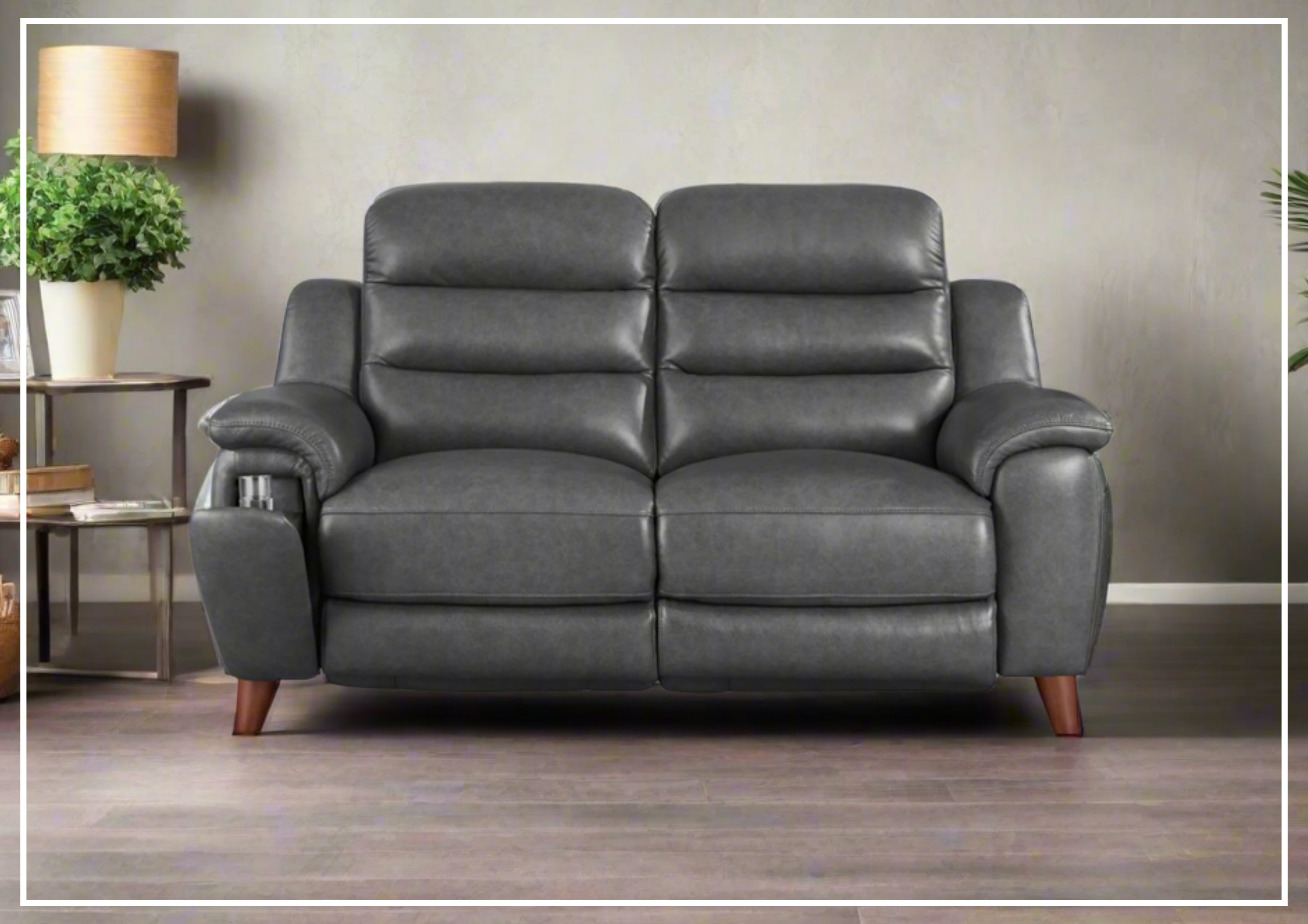 Hydeline Dream Top Grain Leather Power Reclining Sofa with Zero Gravity & Adjustable Headrest - Perfect for Living Room, Home Theater, and Relaxation