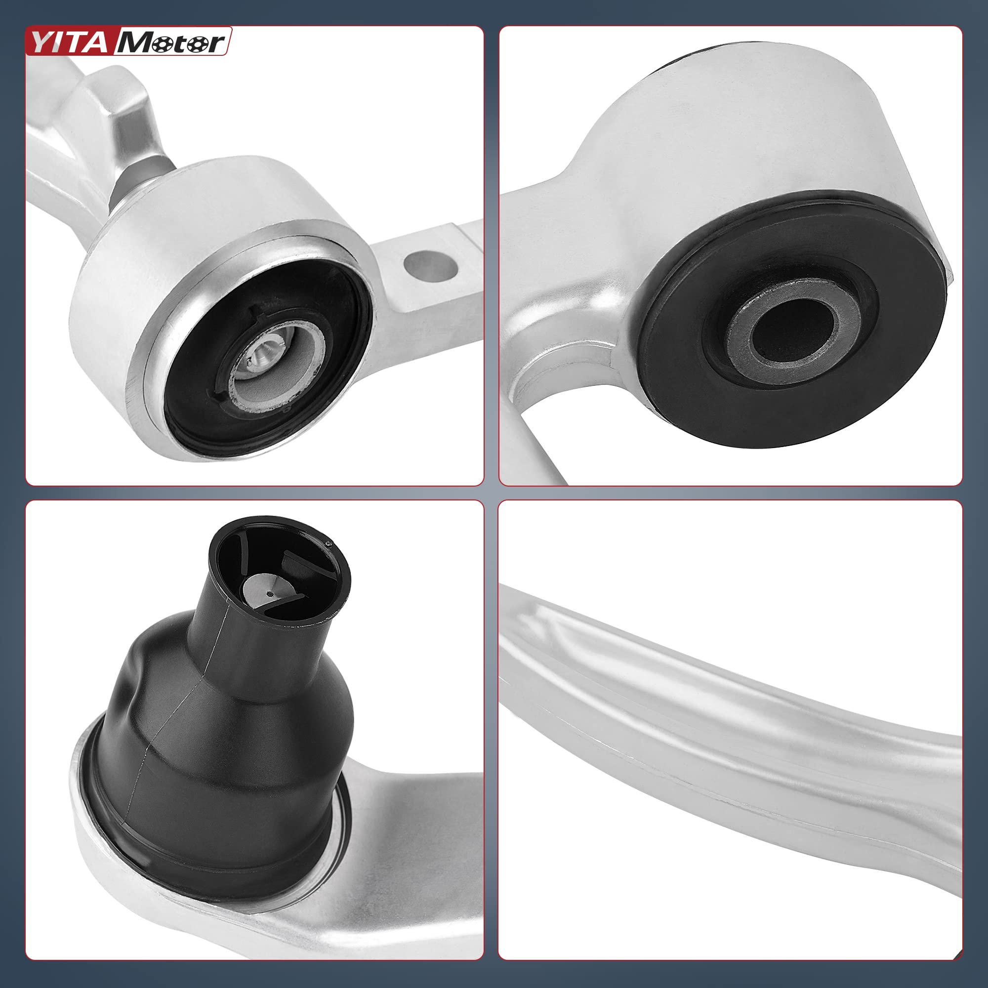 YITAMOTOR 8-Piece Front Lower Control Arm Kit for 2002-2006 Nissan Altima & 2004-2008 Nissan Maxima - Includes Ball Joints, Sway Bar Links, Inner/Outer Tie Rod Ends - Perfect for Suspension Repair & Maintenance