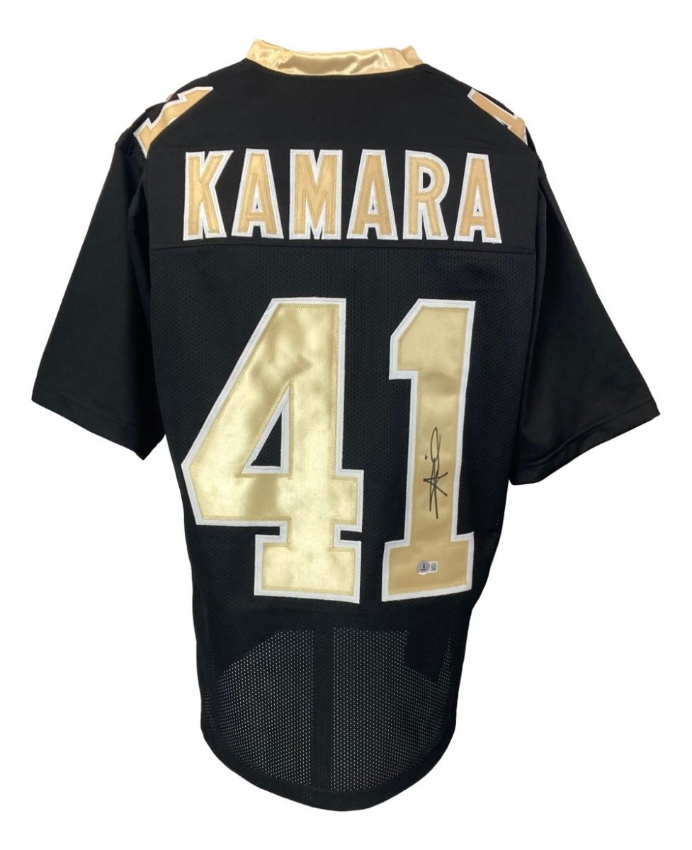 Authentic Alvin Kamara New Orleans Saints Signed Black Football Jersey - Limited Edition #2 BAS - Perfect for NFL Fans, Collectors, and Game Day Memorabilia